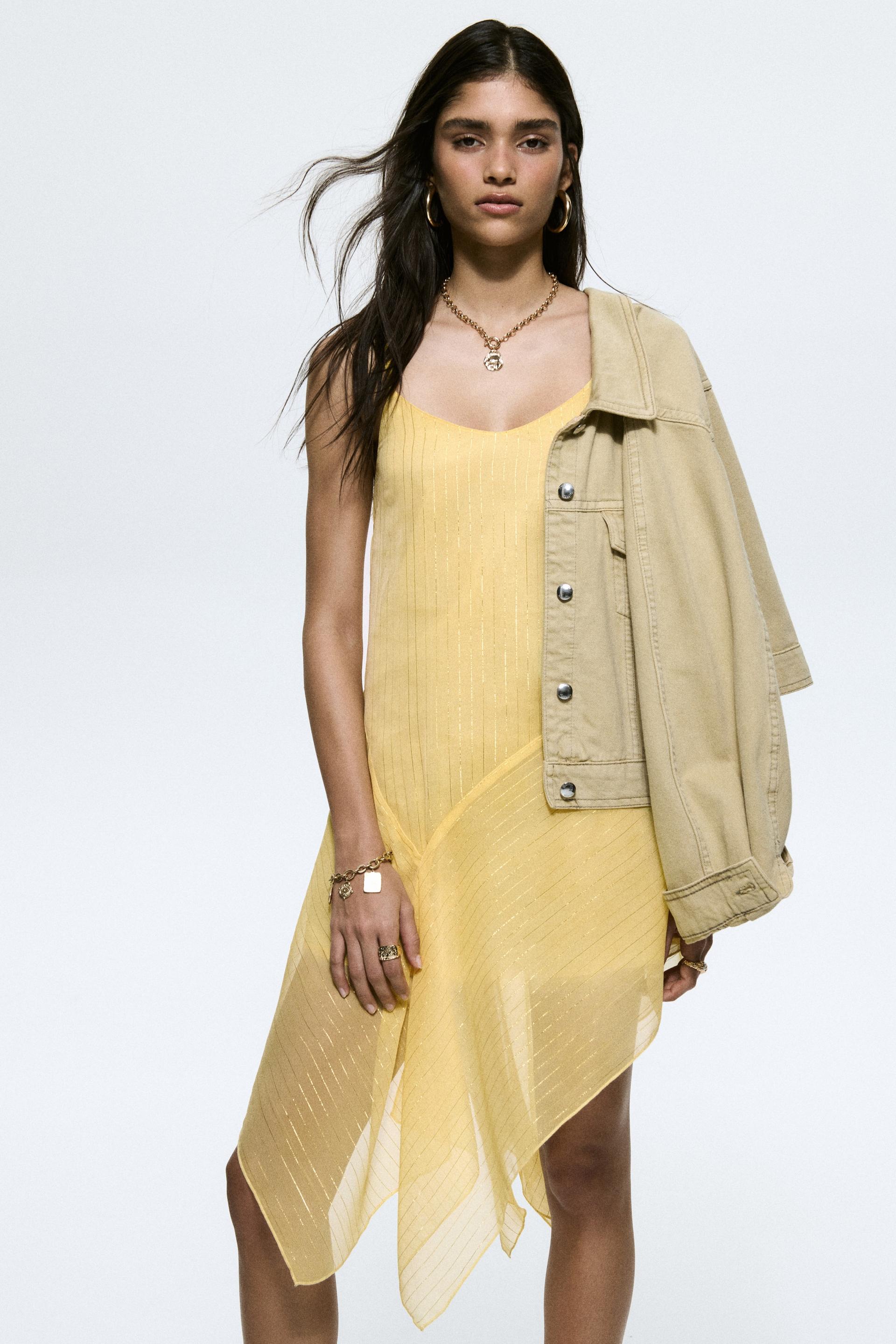 shimmery slip dress