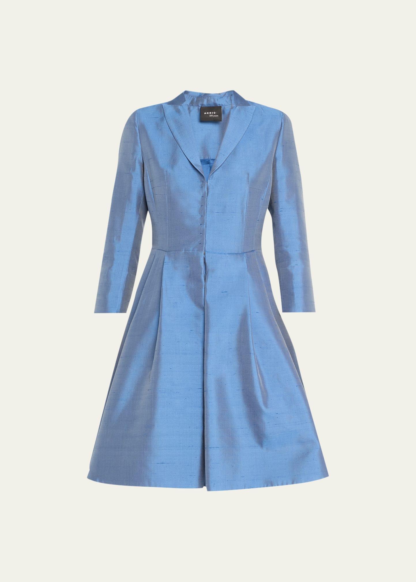 shiny coat dress