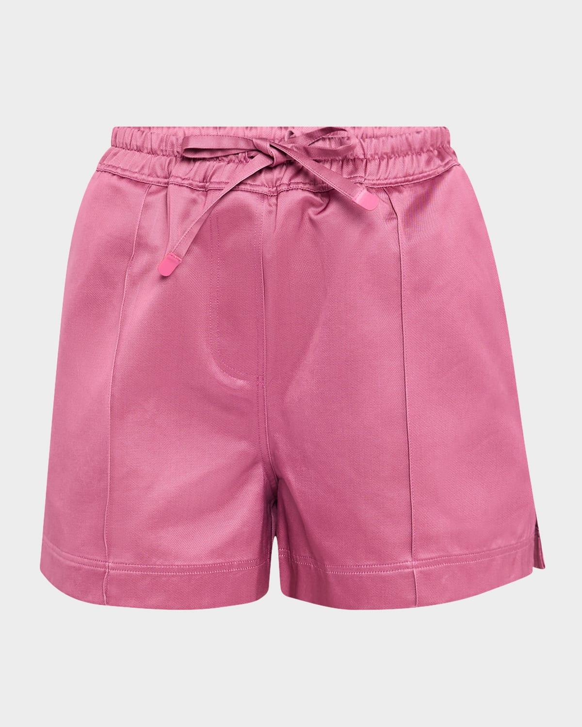 shiny rayon satin pajama shorts