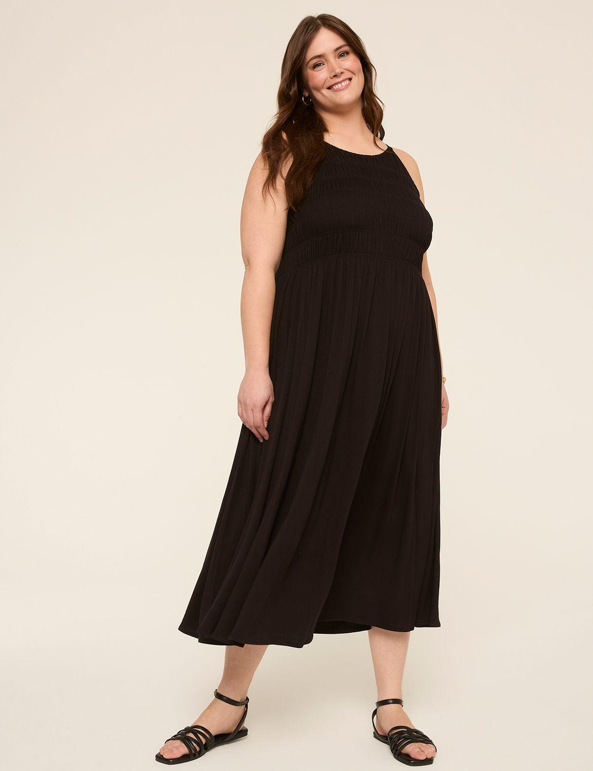 shirred bodice maxi sundress