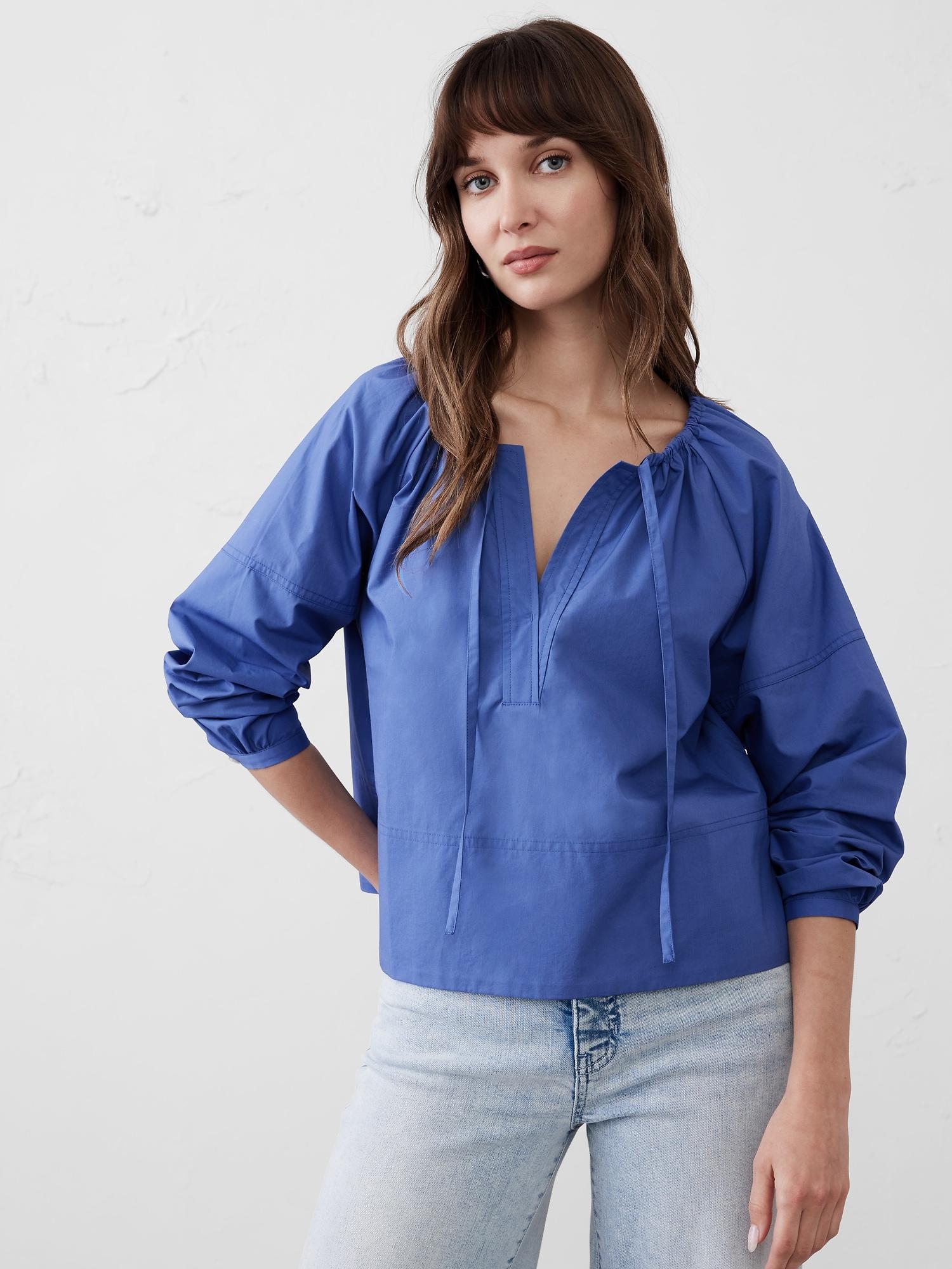shirred popover shirt