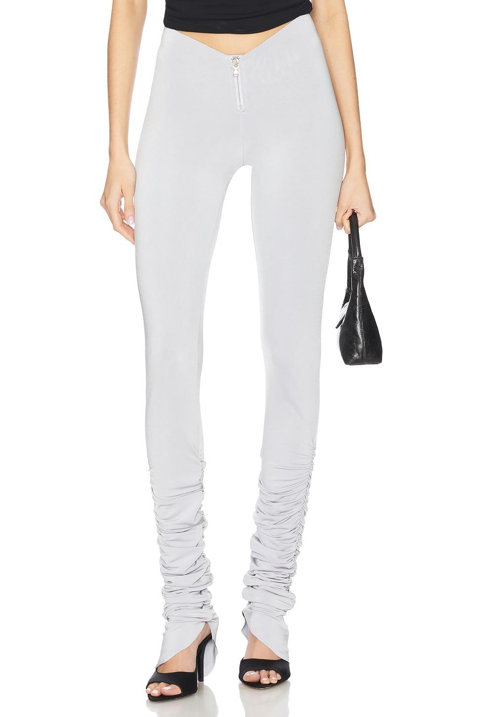 shirred zip pants