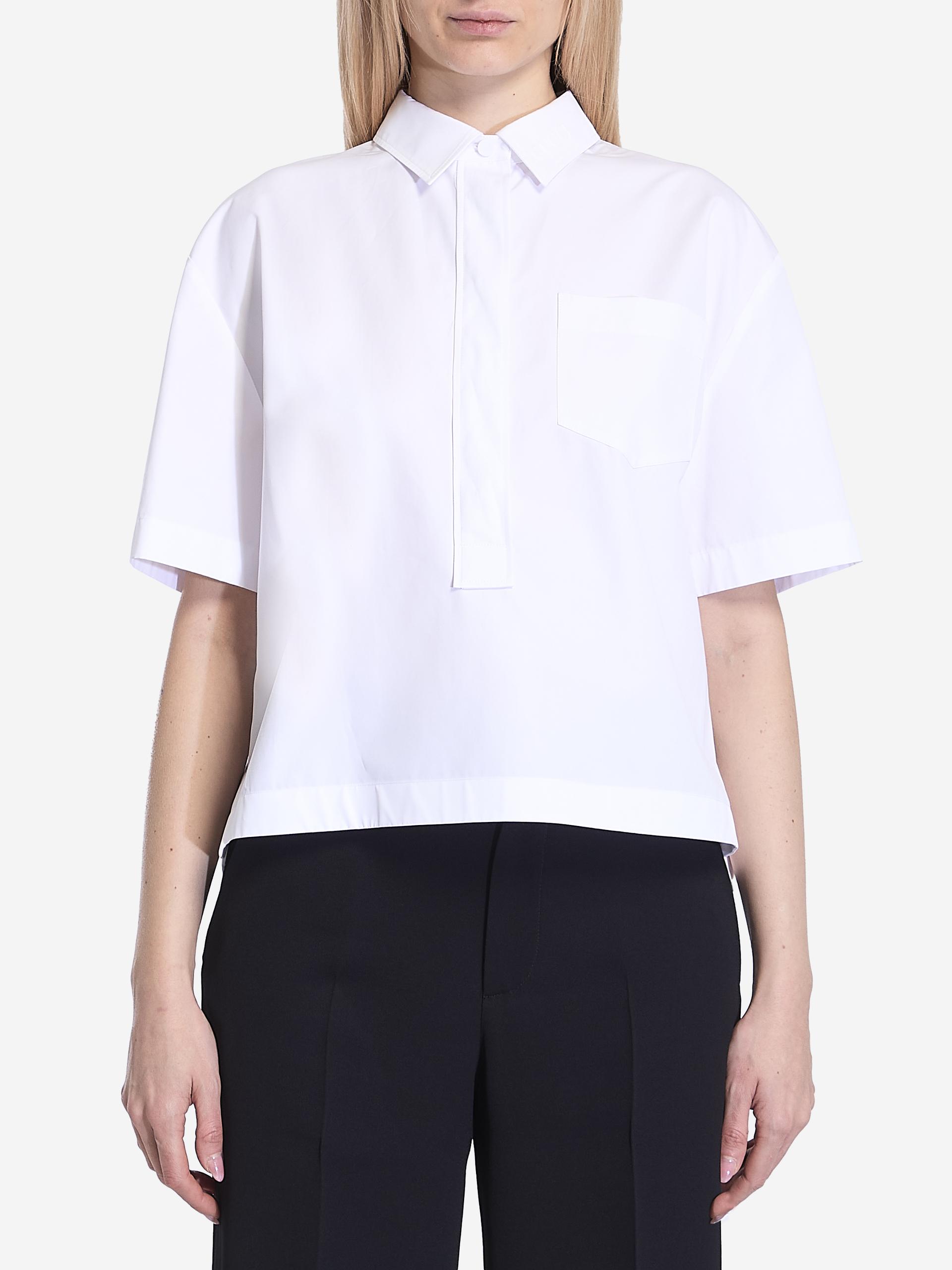 shirt with embossed logo