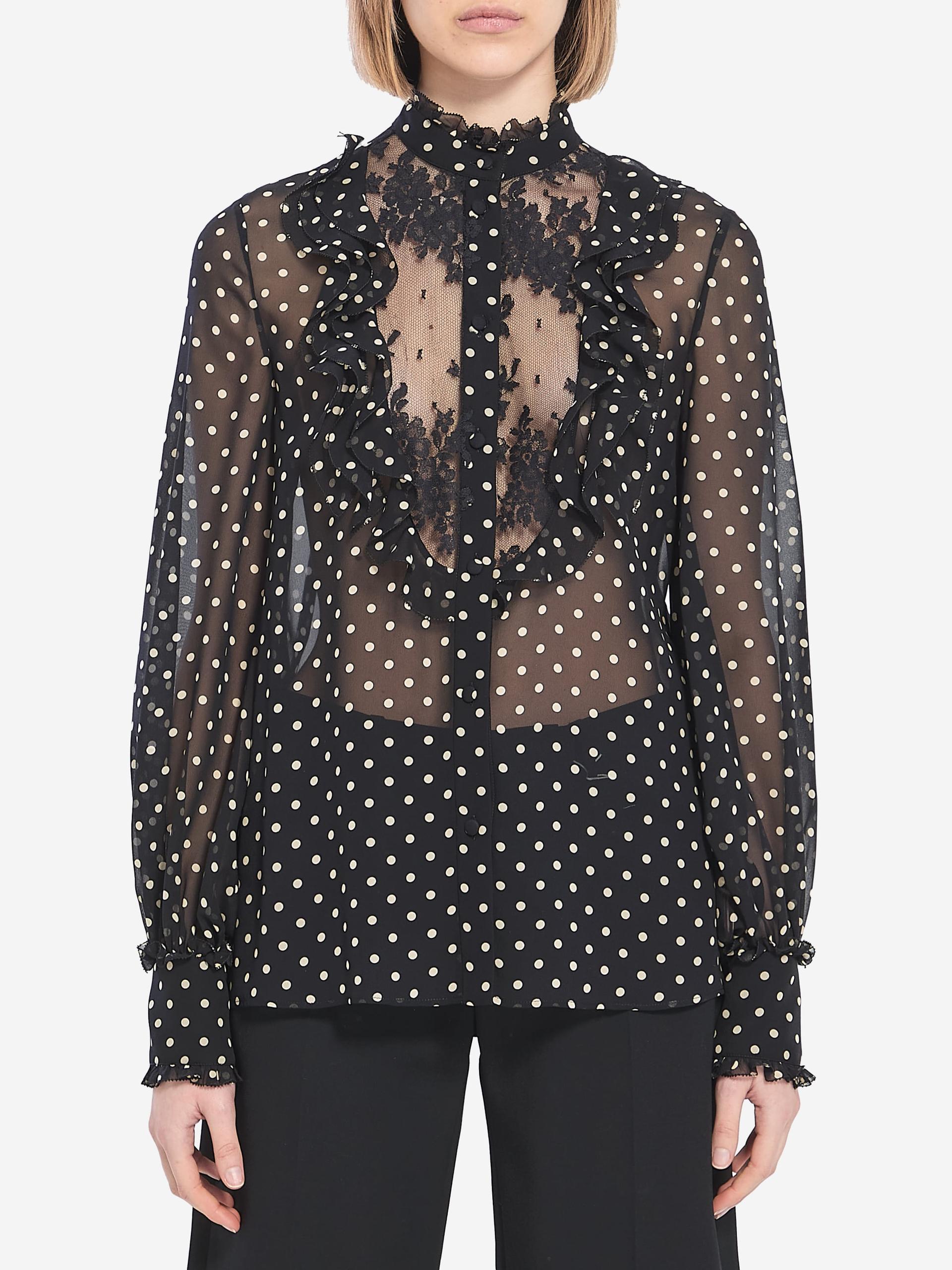 shirt with polka dots