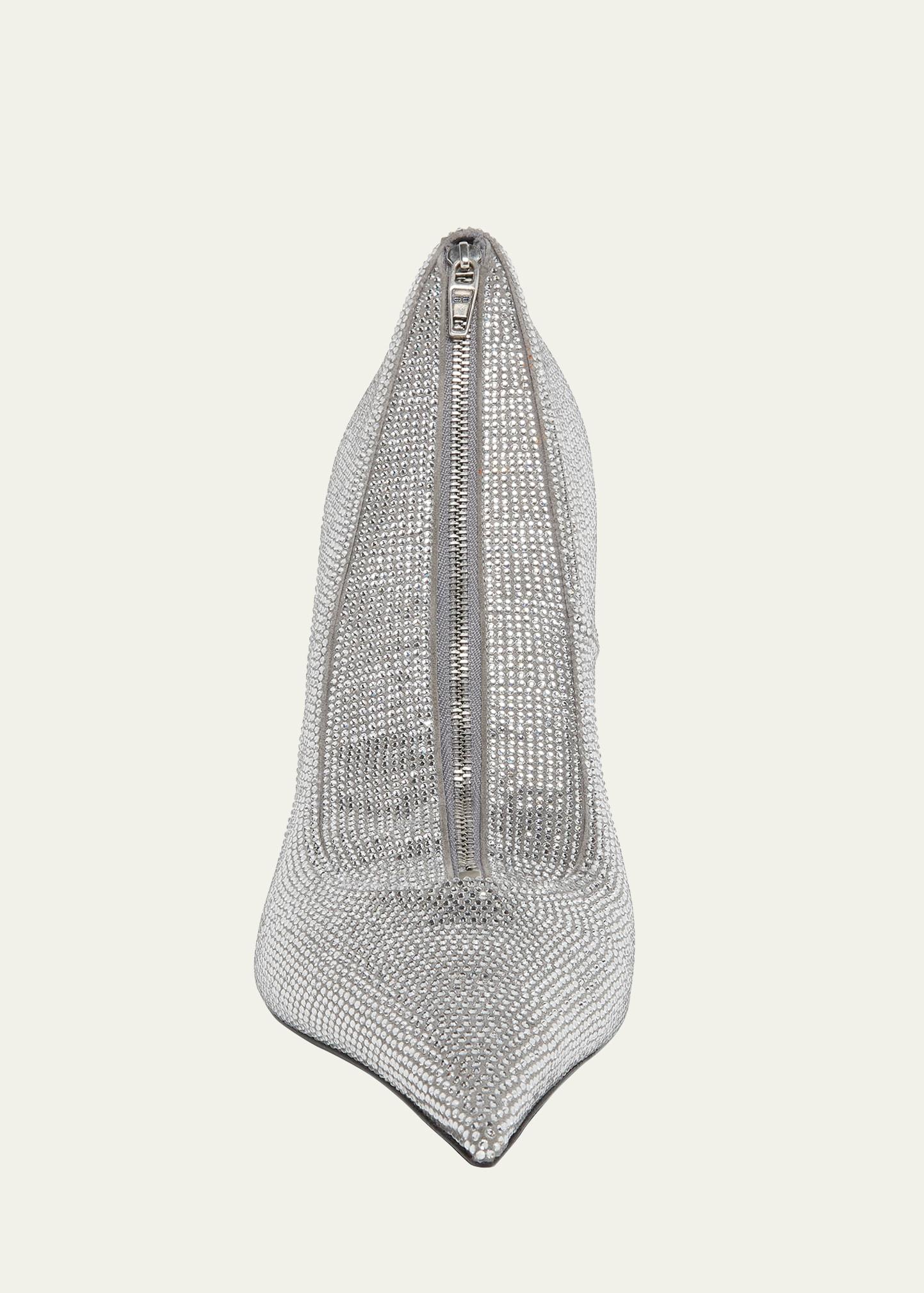 shoe strass clutch bag