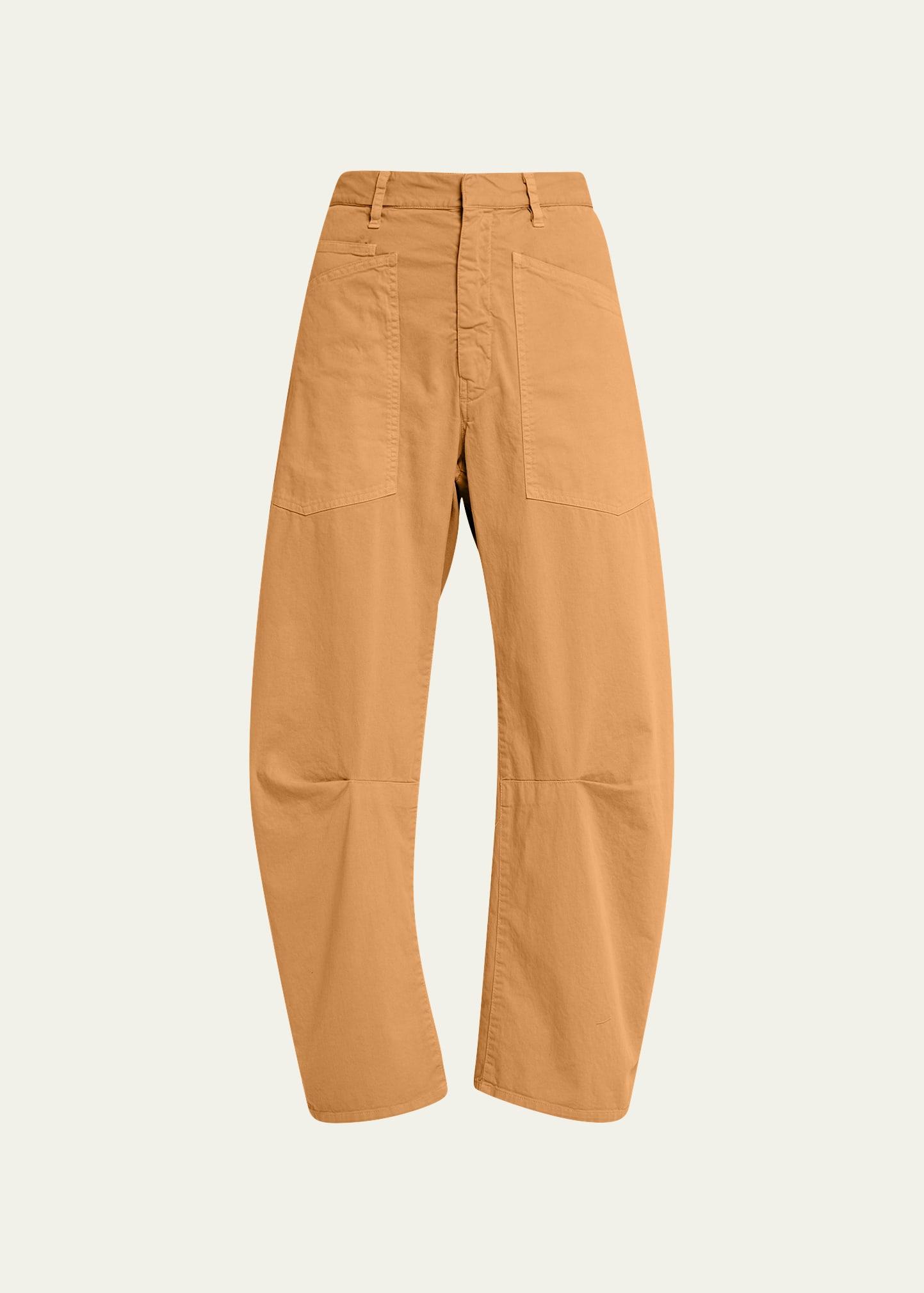 shon mid-rise cropped pants