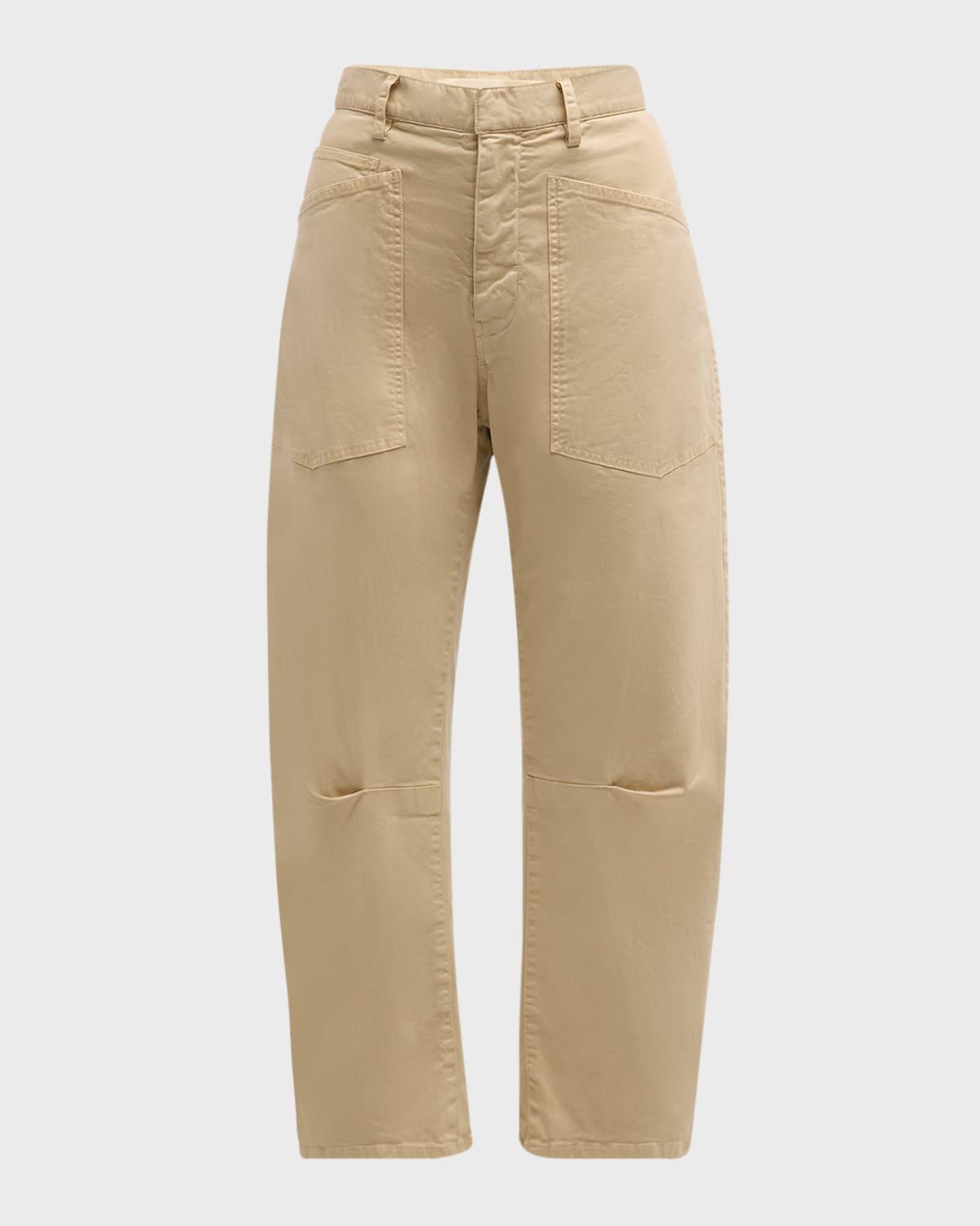 shon mid-rise cropped pants