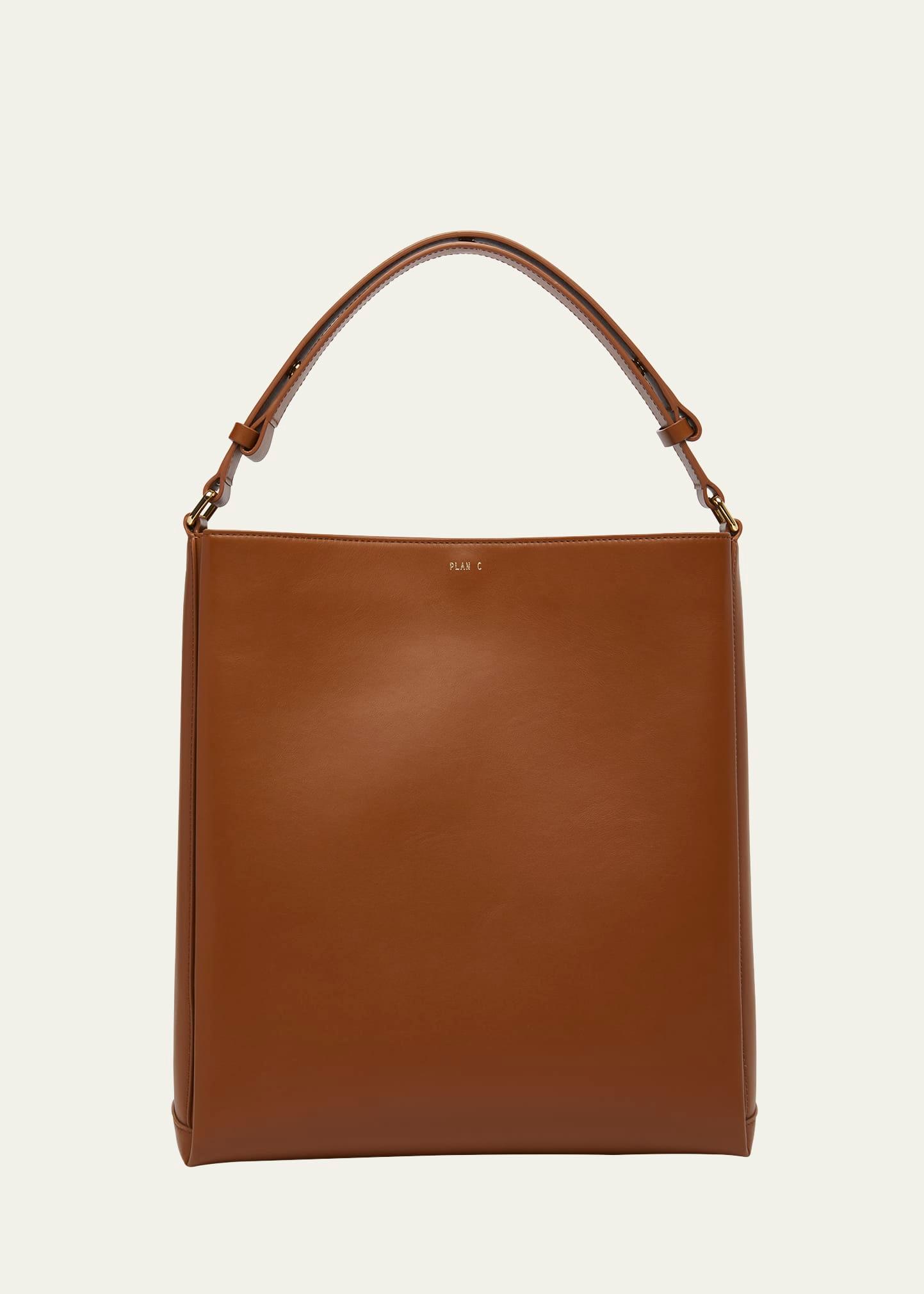 shopper leather tote bag