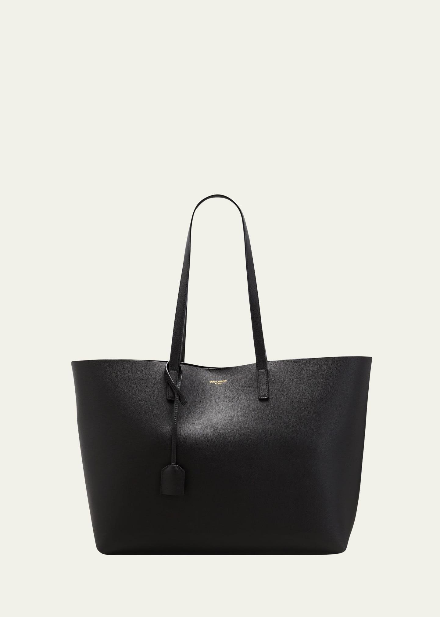 shopping bag east-west tote in smooth leather