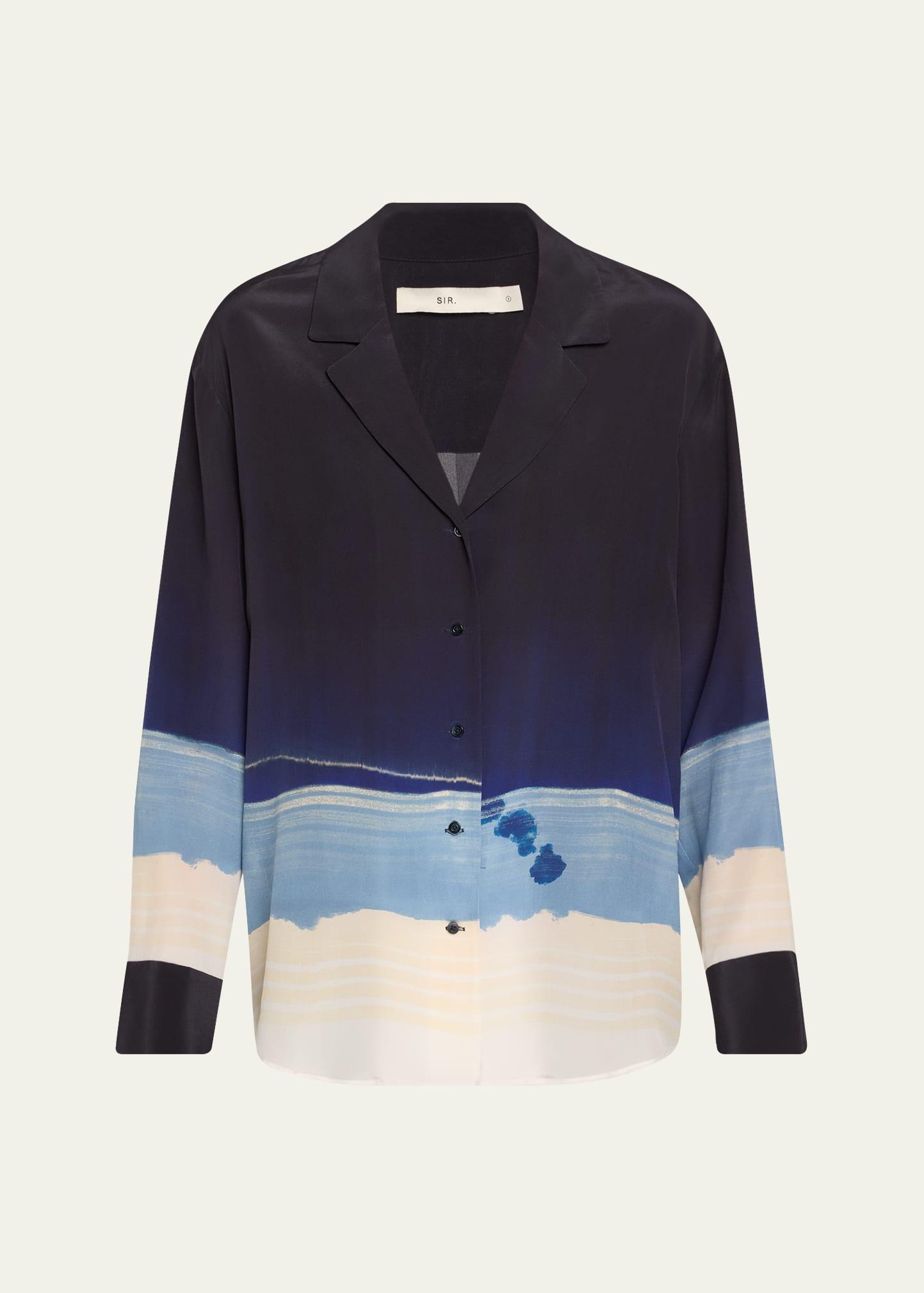 shoreline stripe mariner silk shirt