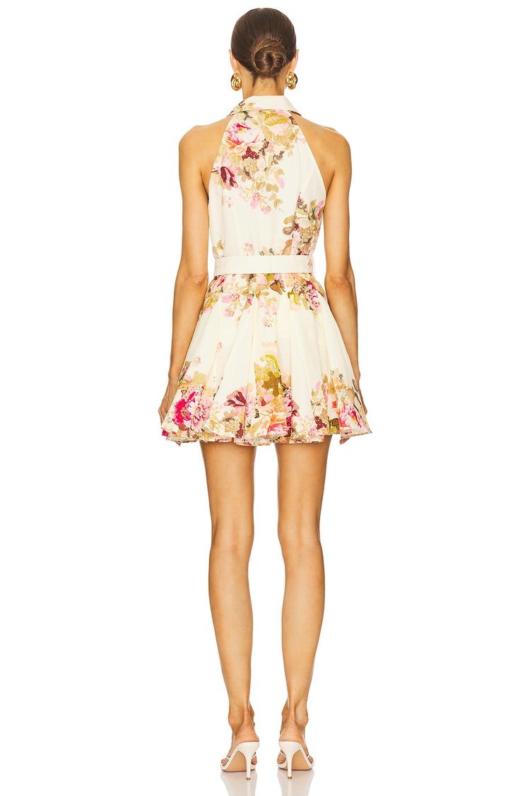 short dress with buckle belt