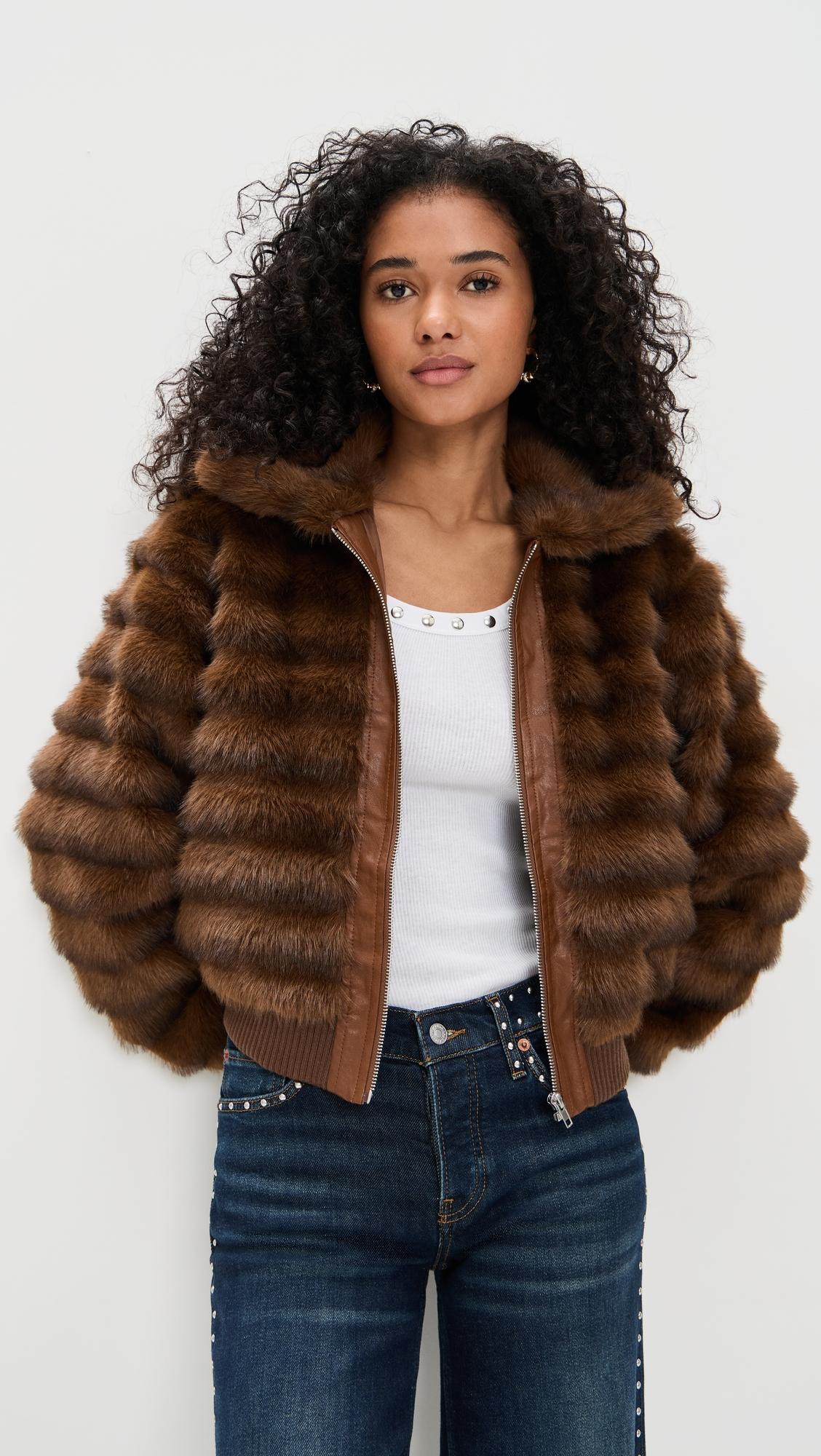 short fur coat