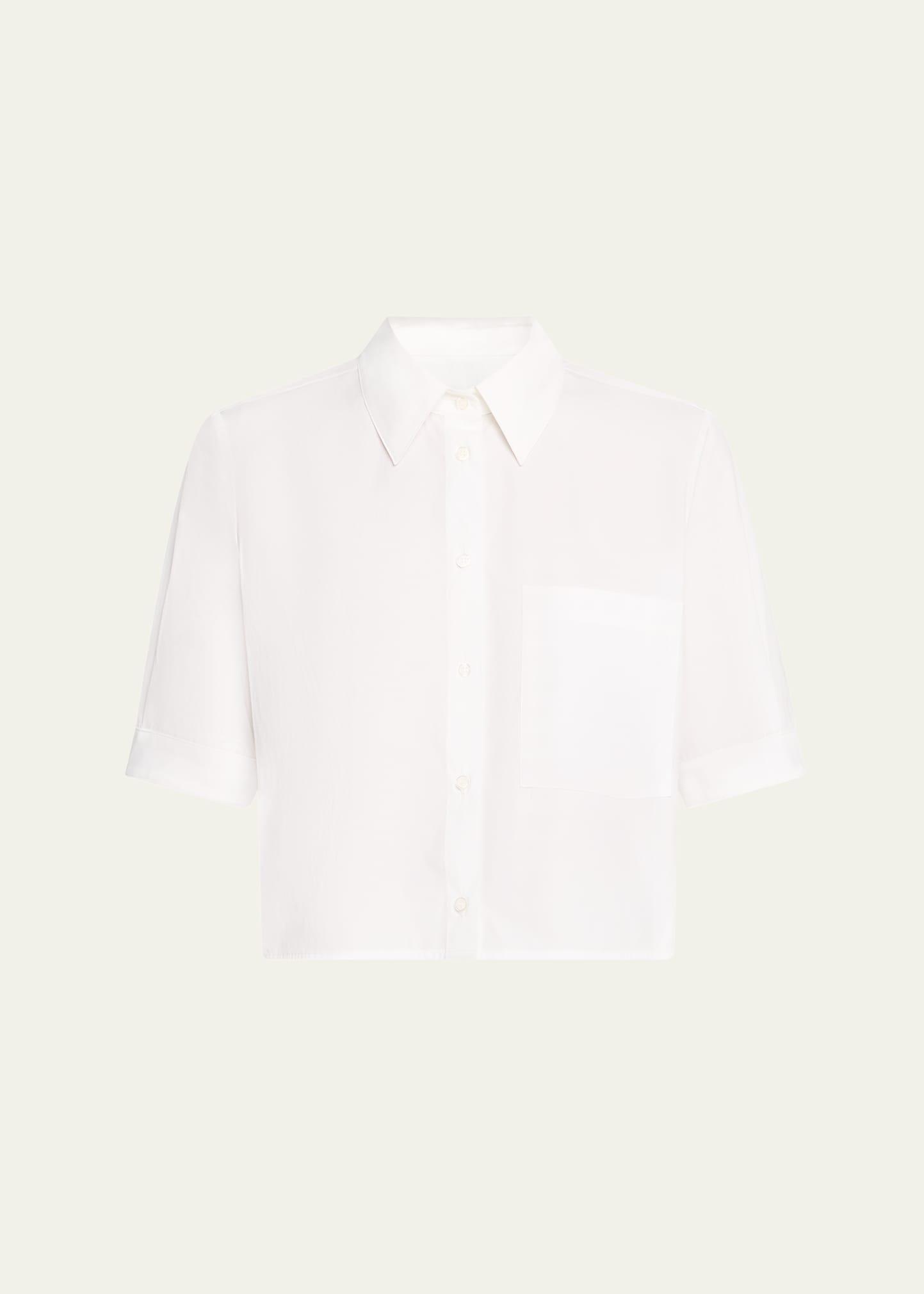 short lived button-front shirt