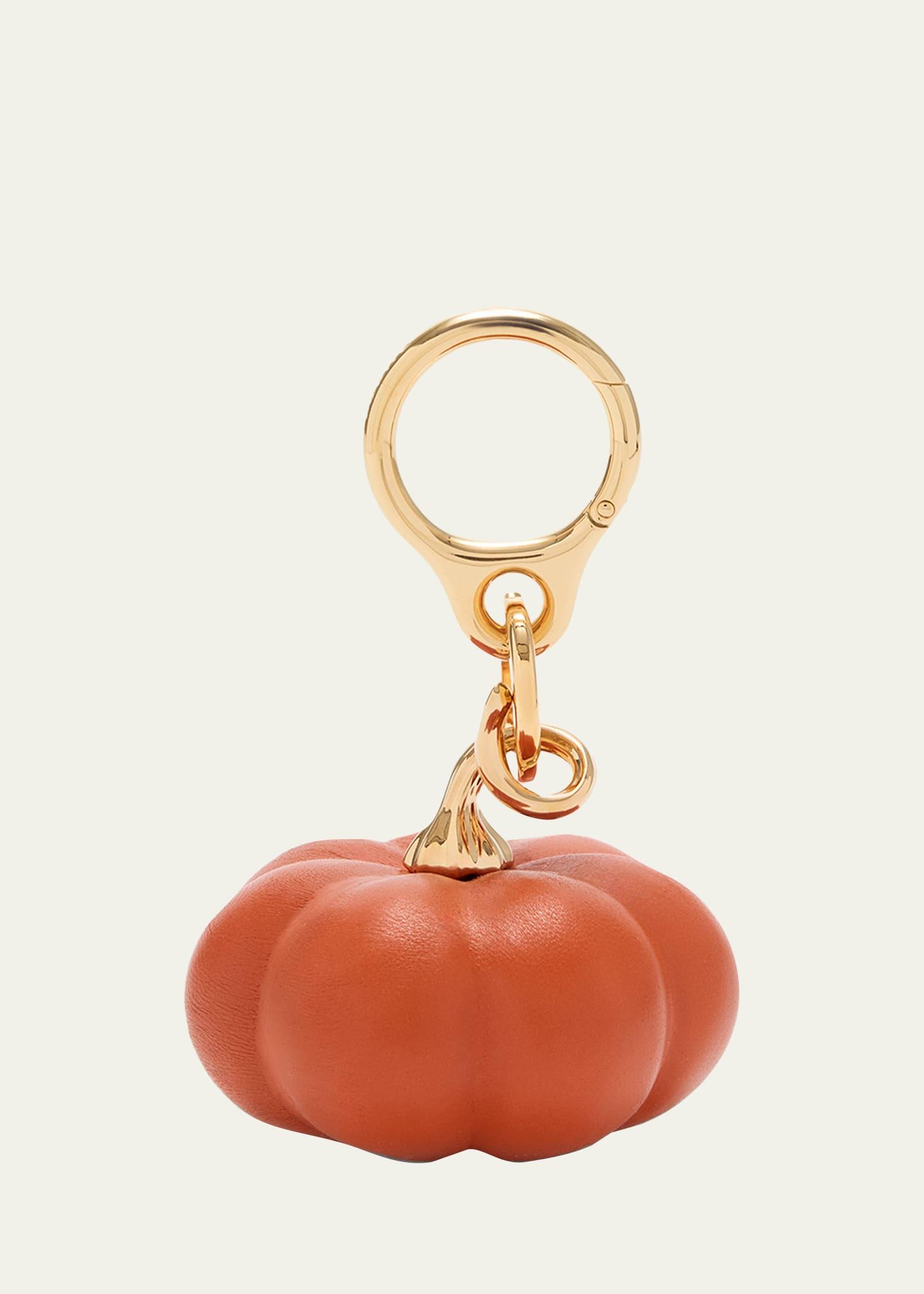 short pumpkin bag charm