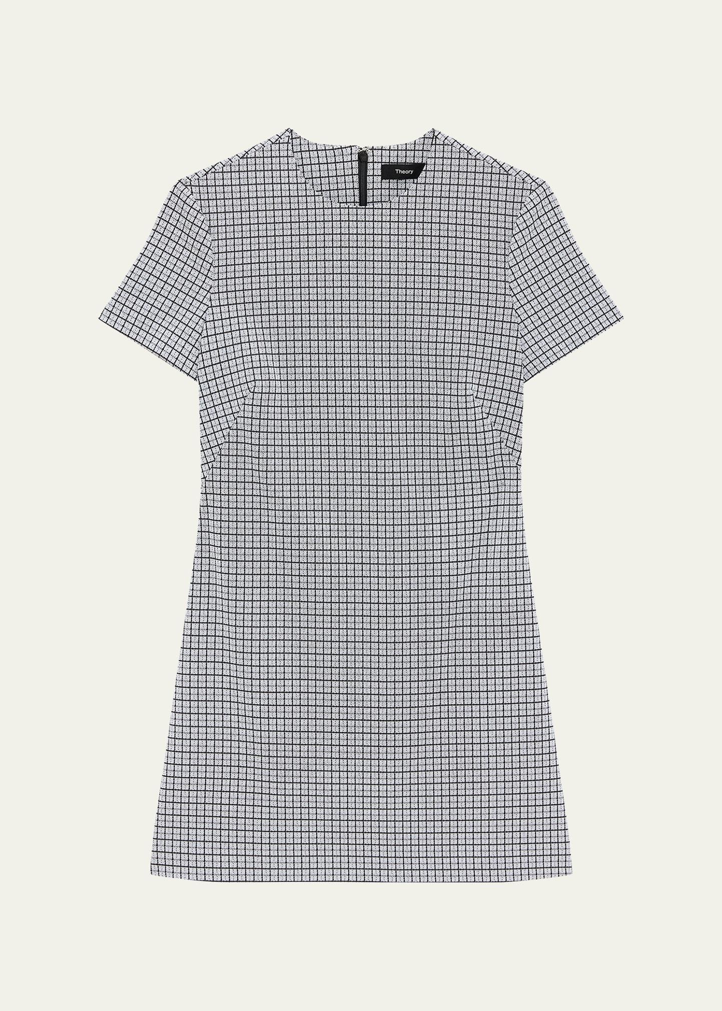 short-sleeve a-line mini dress