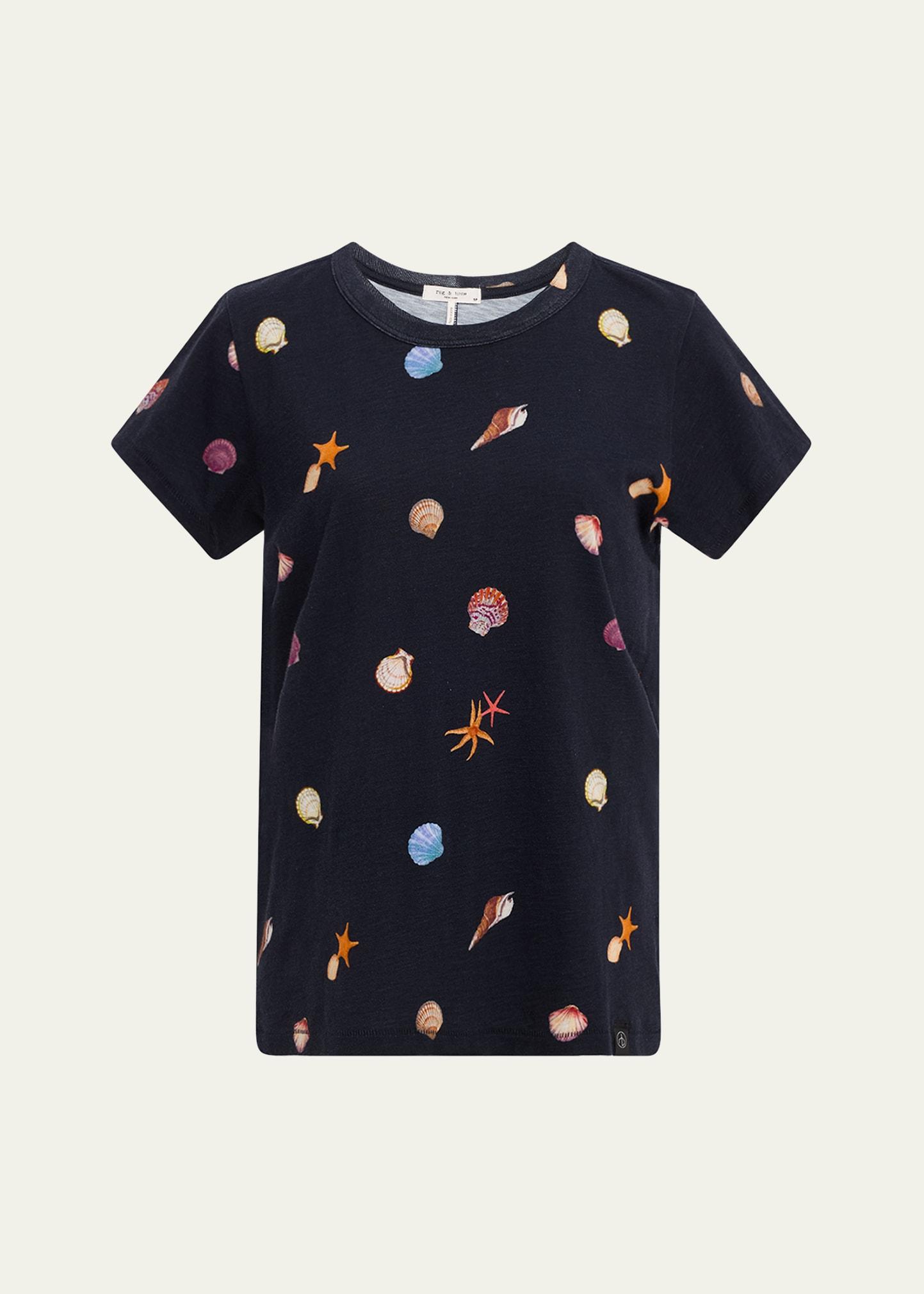 short-sleeve allover seashell tee