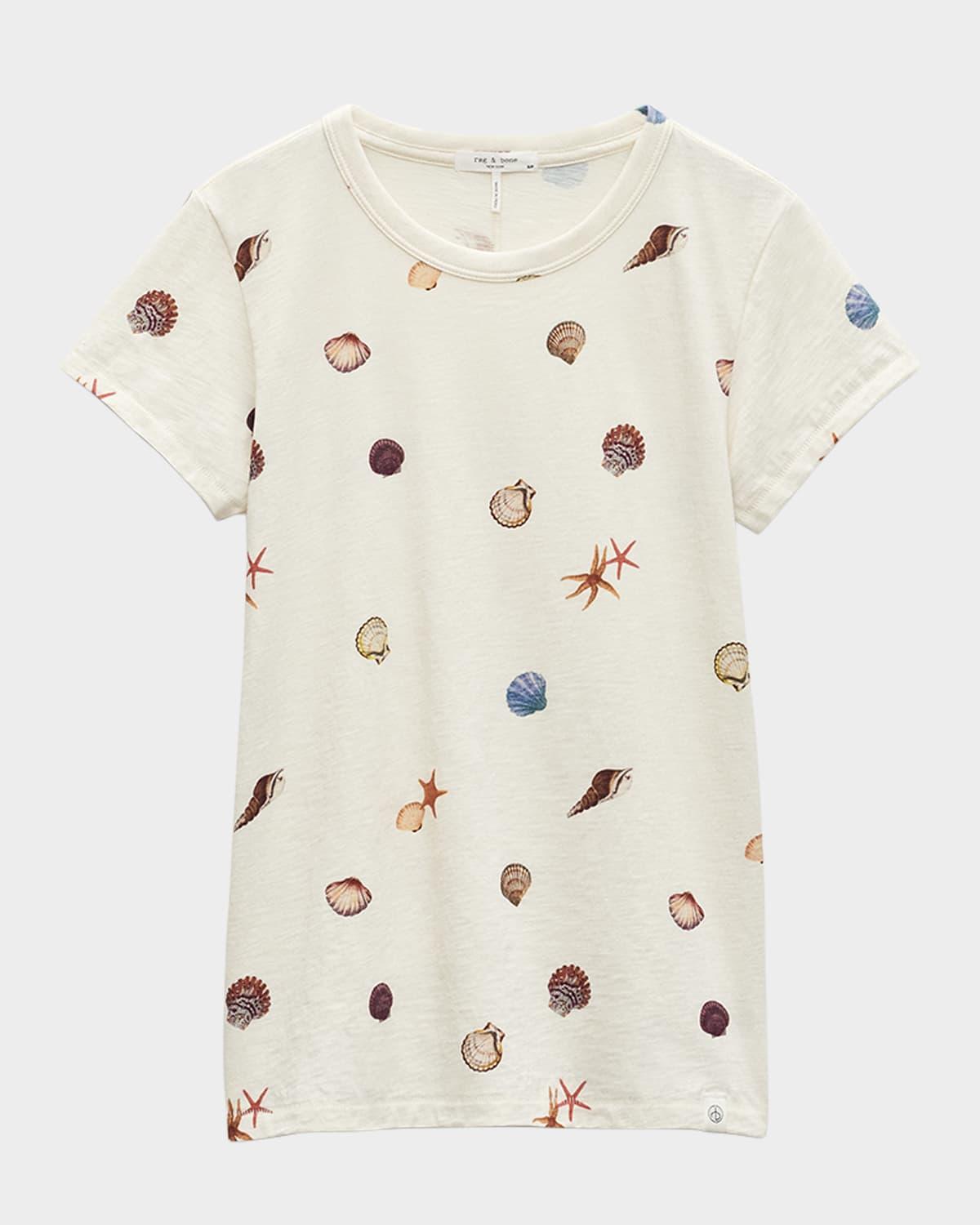 short-sleeve allover seashell tee
