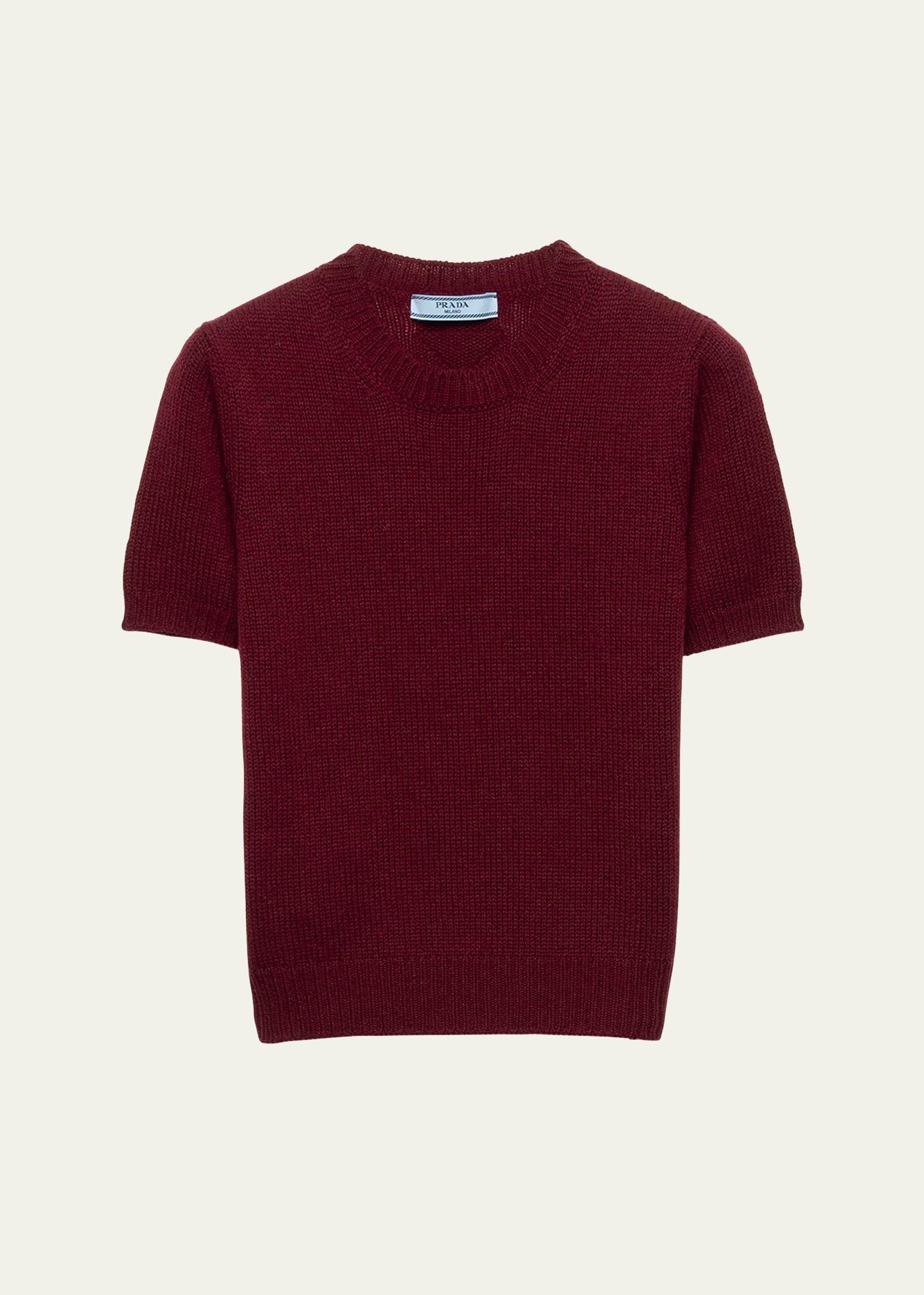 short sleeve cashmere sweater