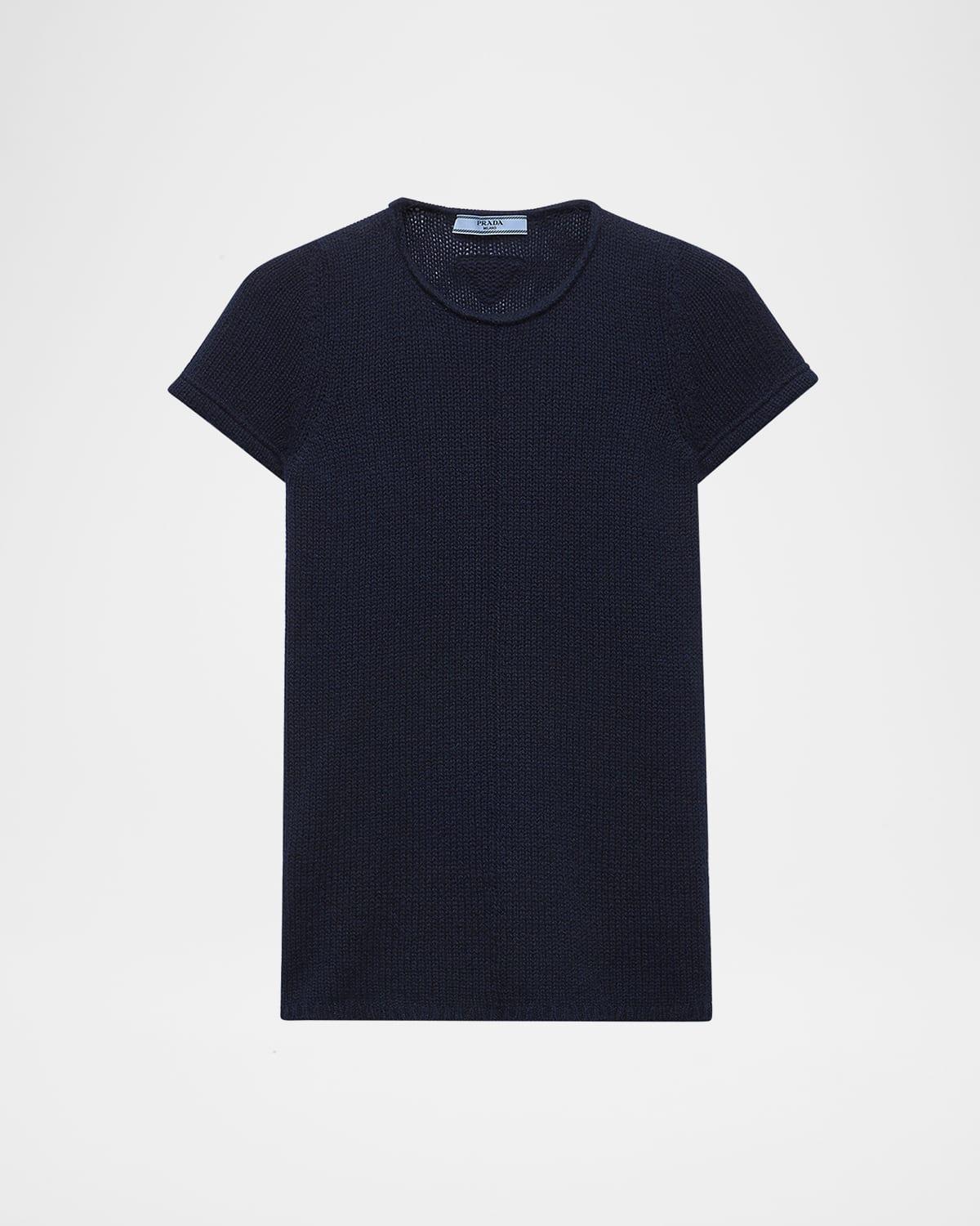 short sleeve cashmere sweater