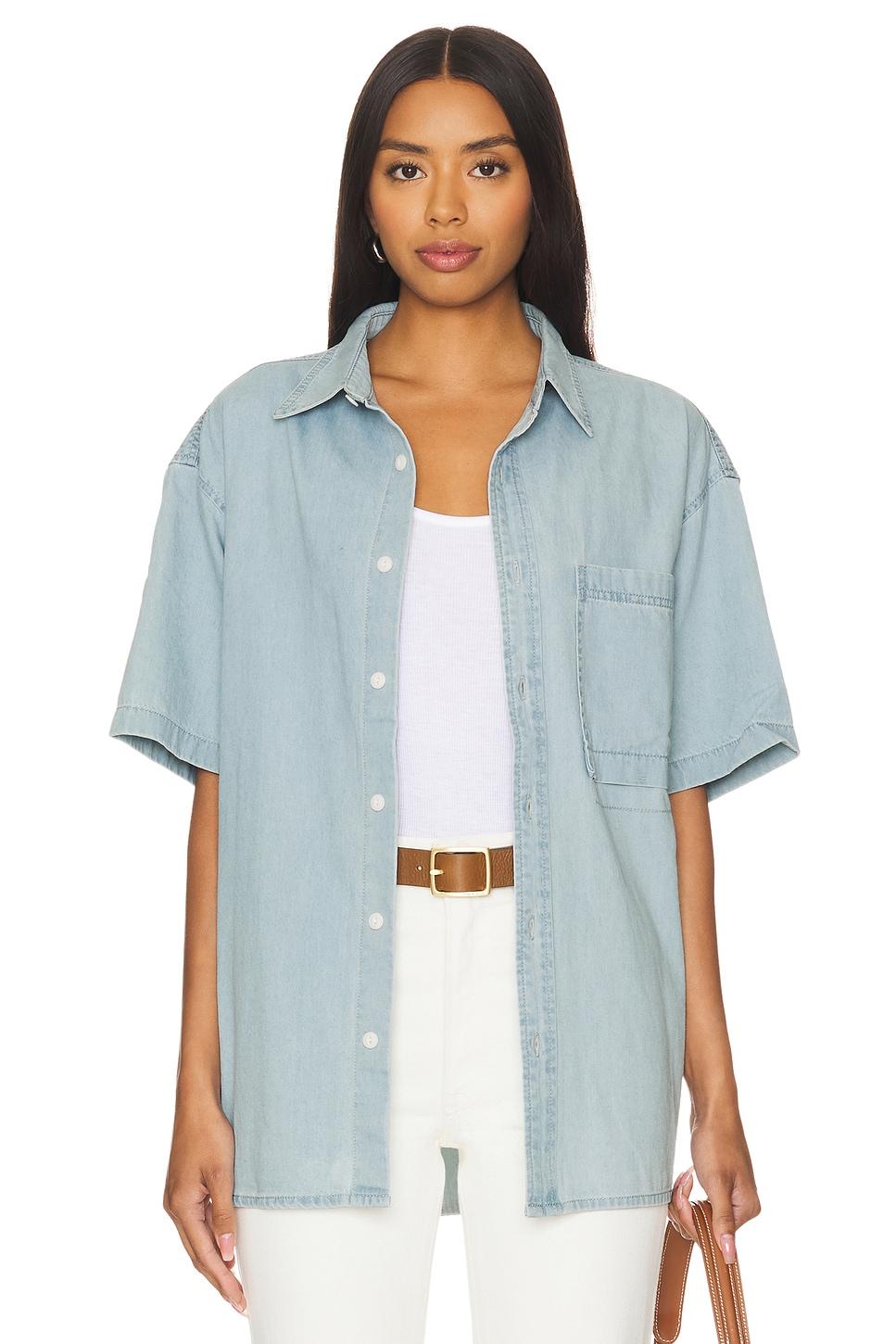 short sleeve denim shirt