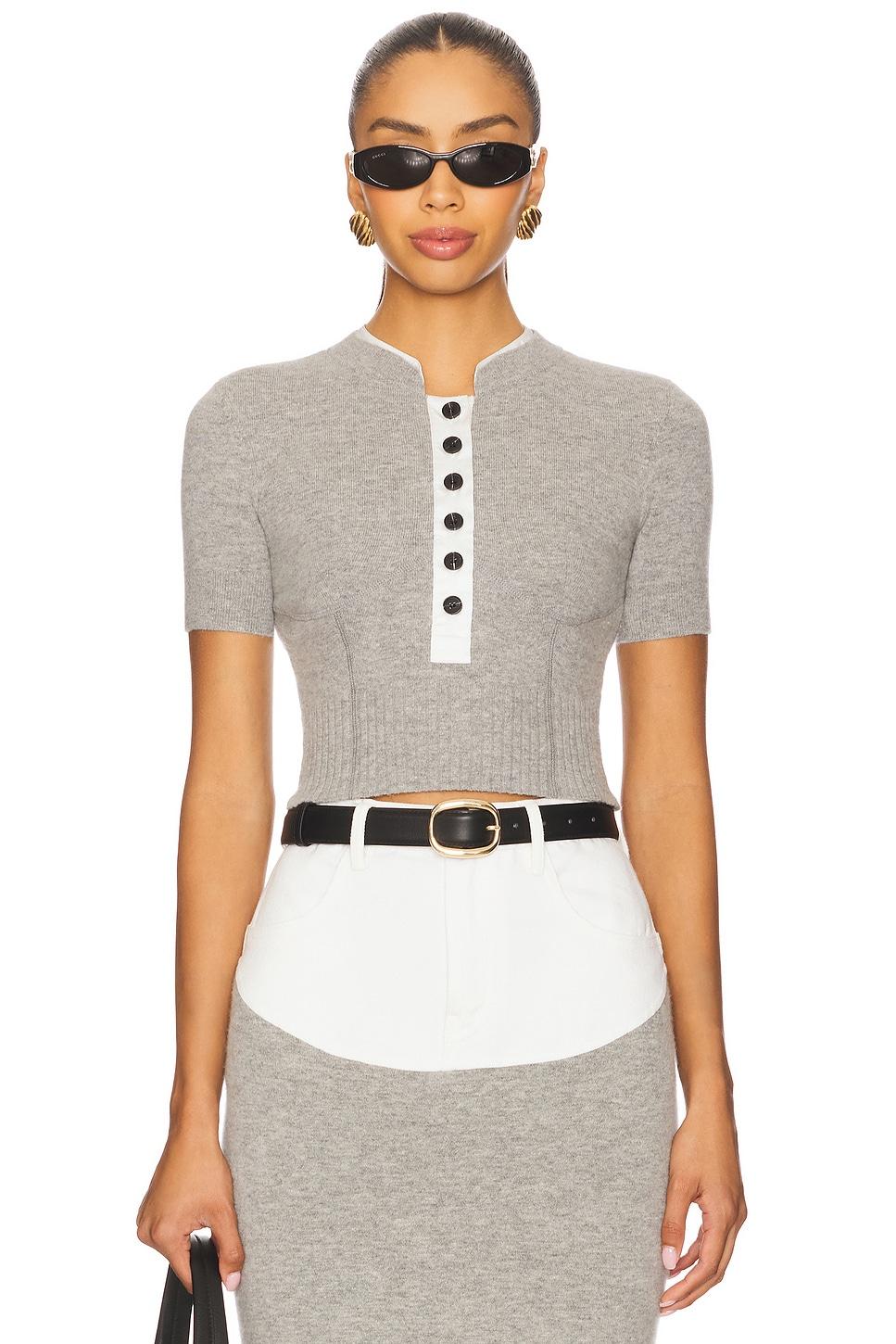 short sleeve knit top