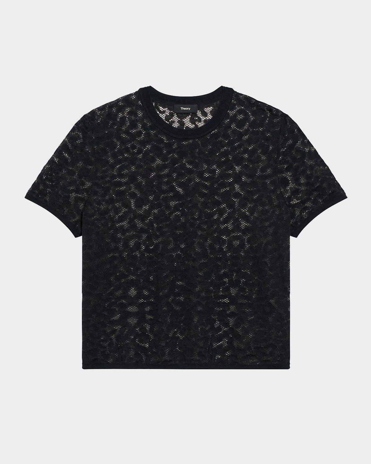 short-sleeve lace tee