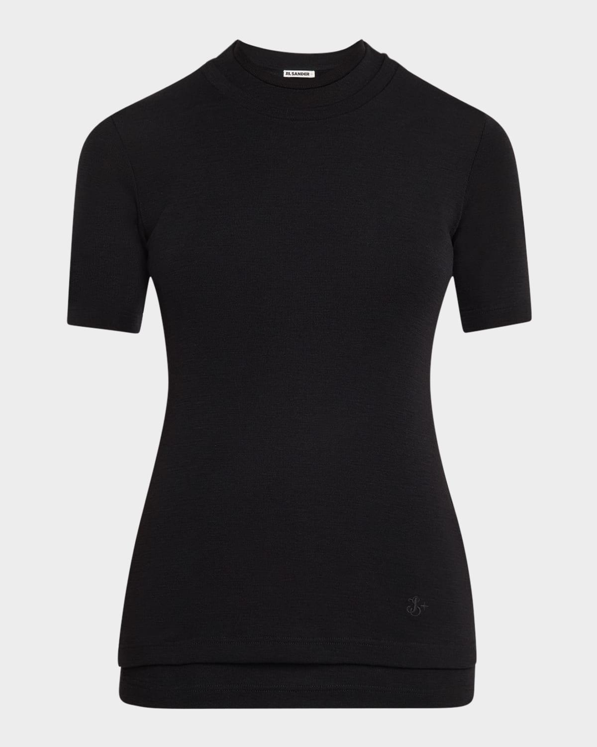 short-sleeve layered t-shirt