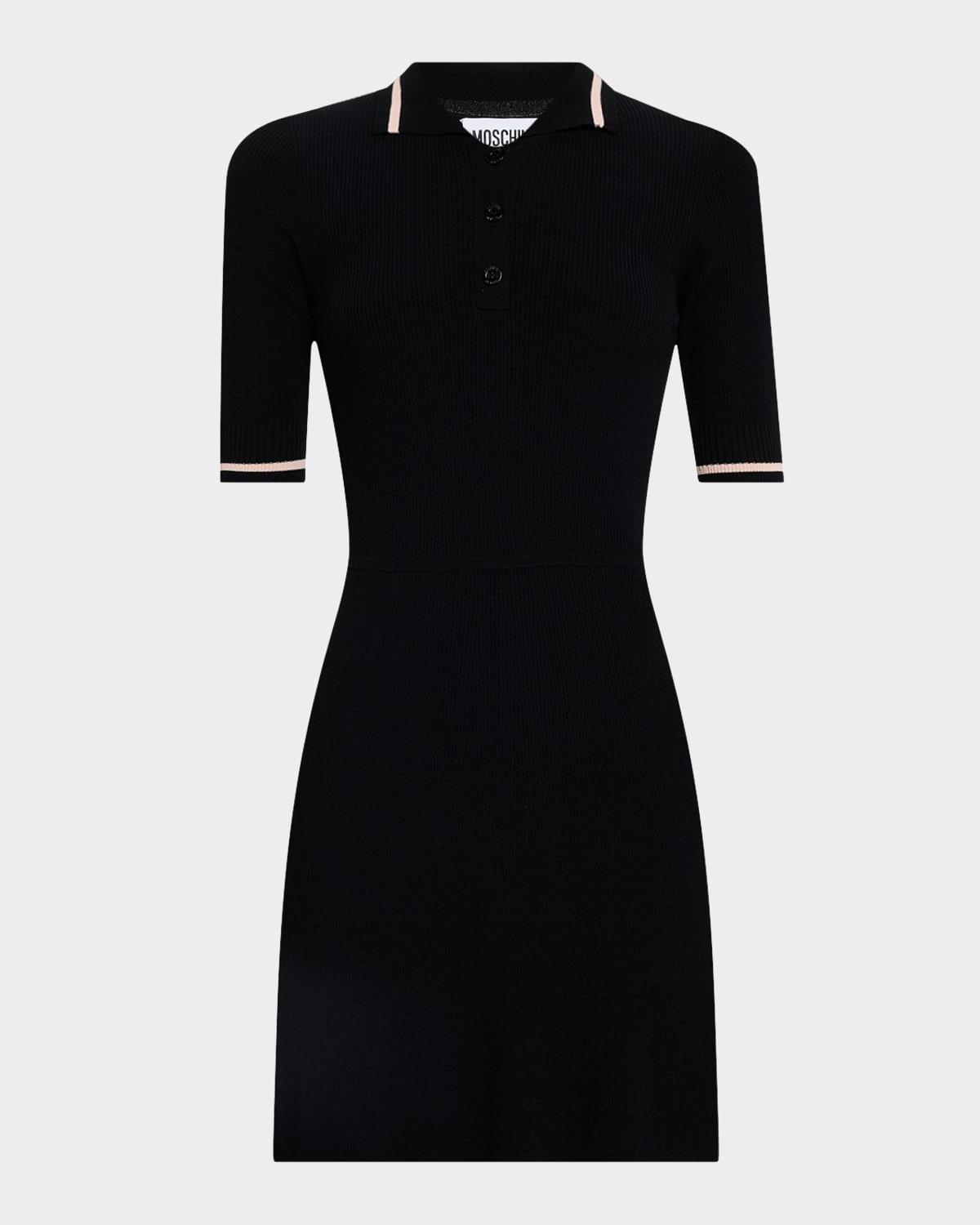short-sleeve mini polo dress