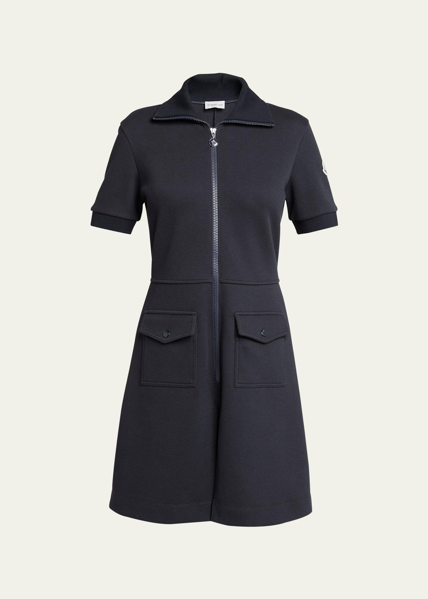 short-sleeve mini shirtdress