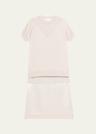 short-sleeve multi-combo midi dress