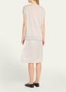 short-sleeve multi-combo midi dress