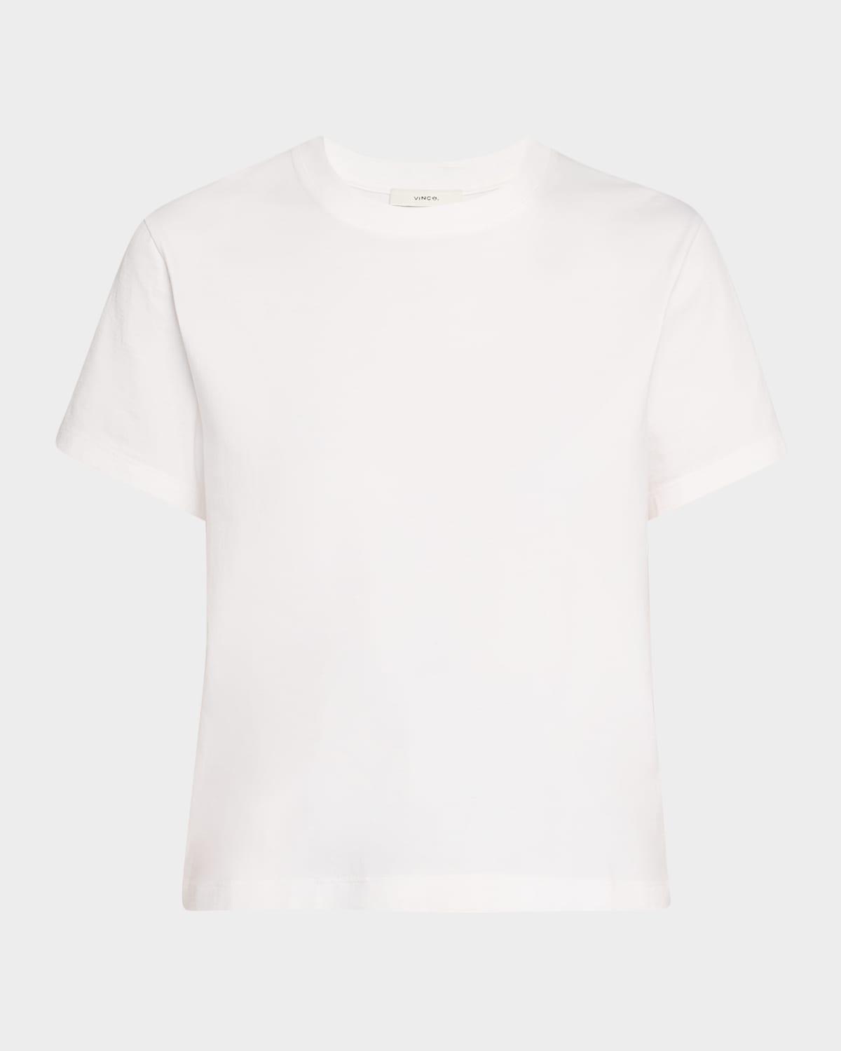 short-sleeve pima cotton crewneck t-shirt
