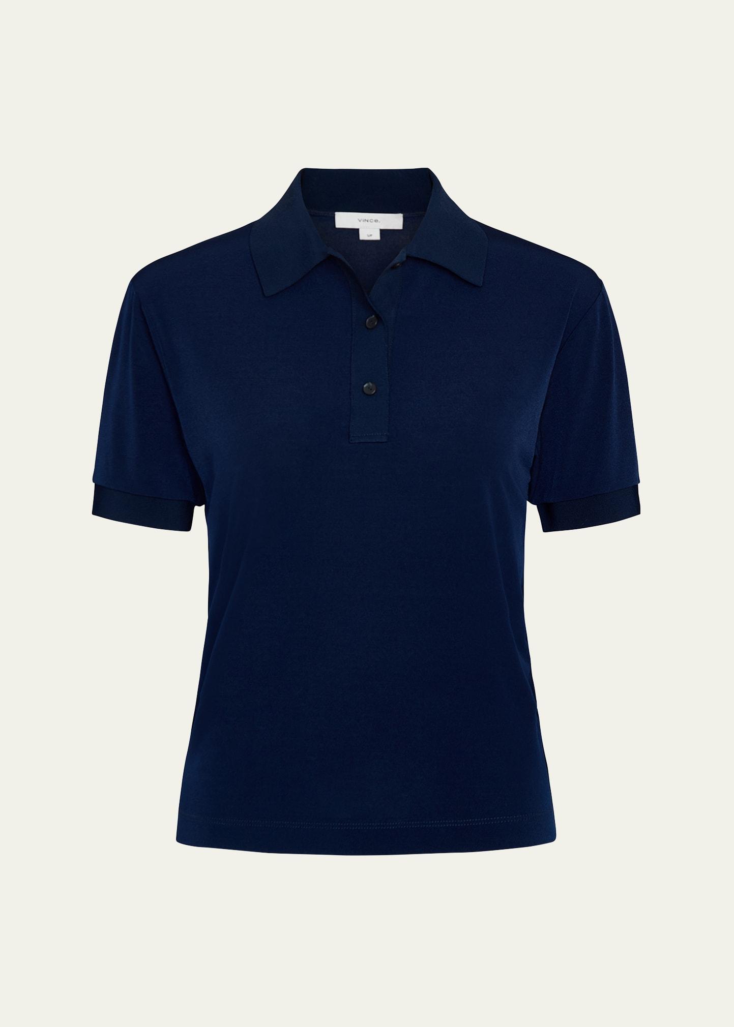 short-sleeve polo top