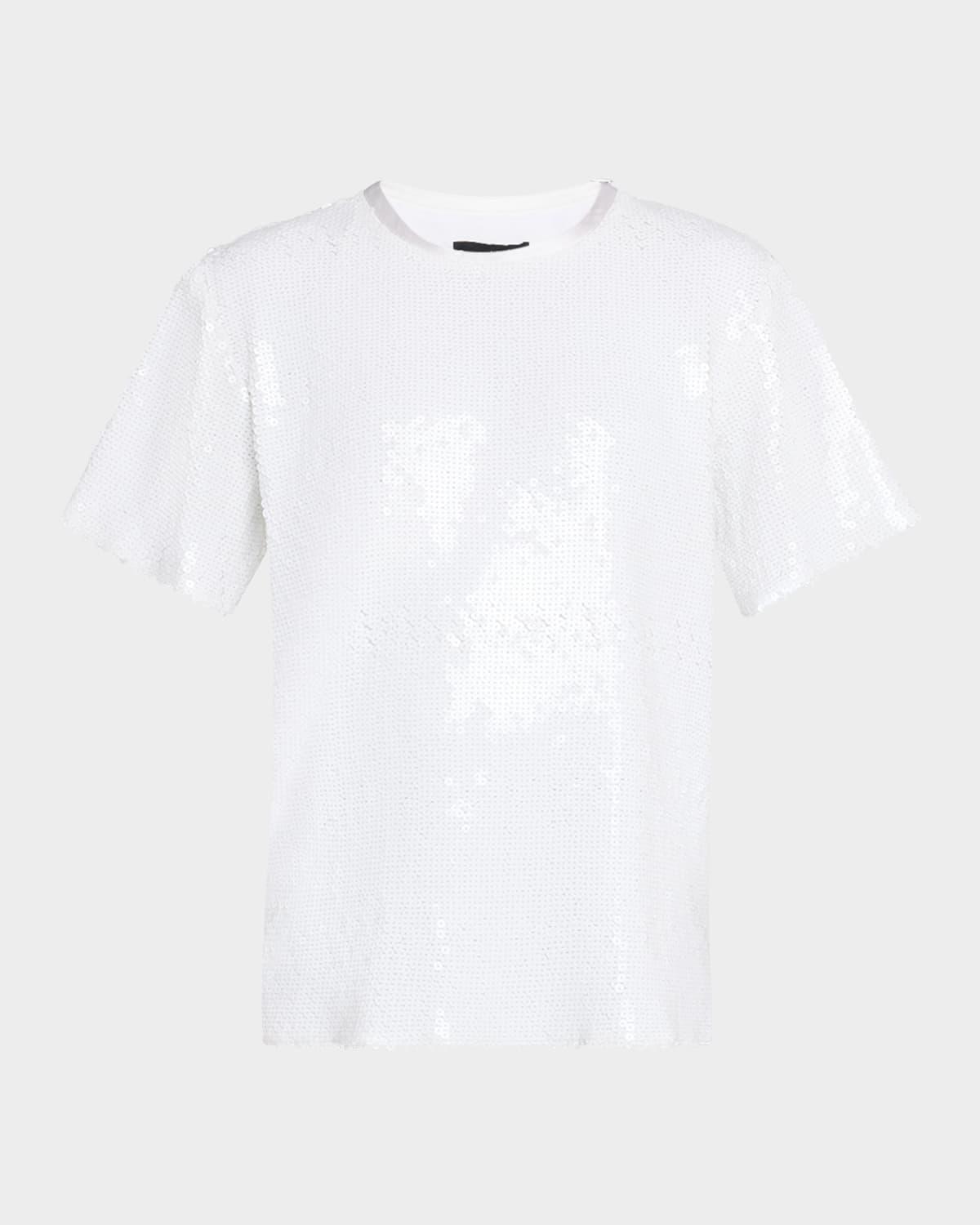 short-sleeve sequined t-shirt