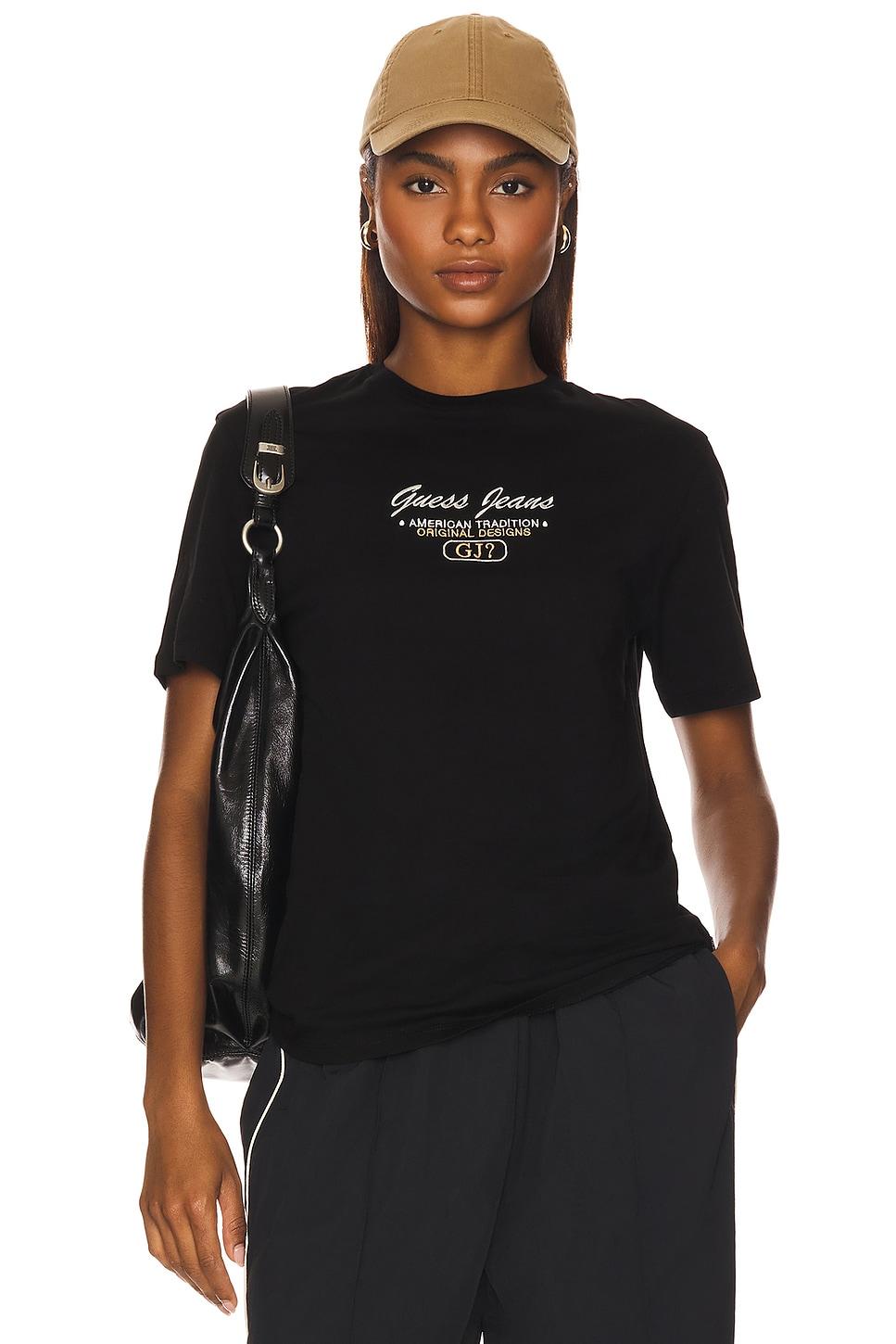 short sleeve slim script tee