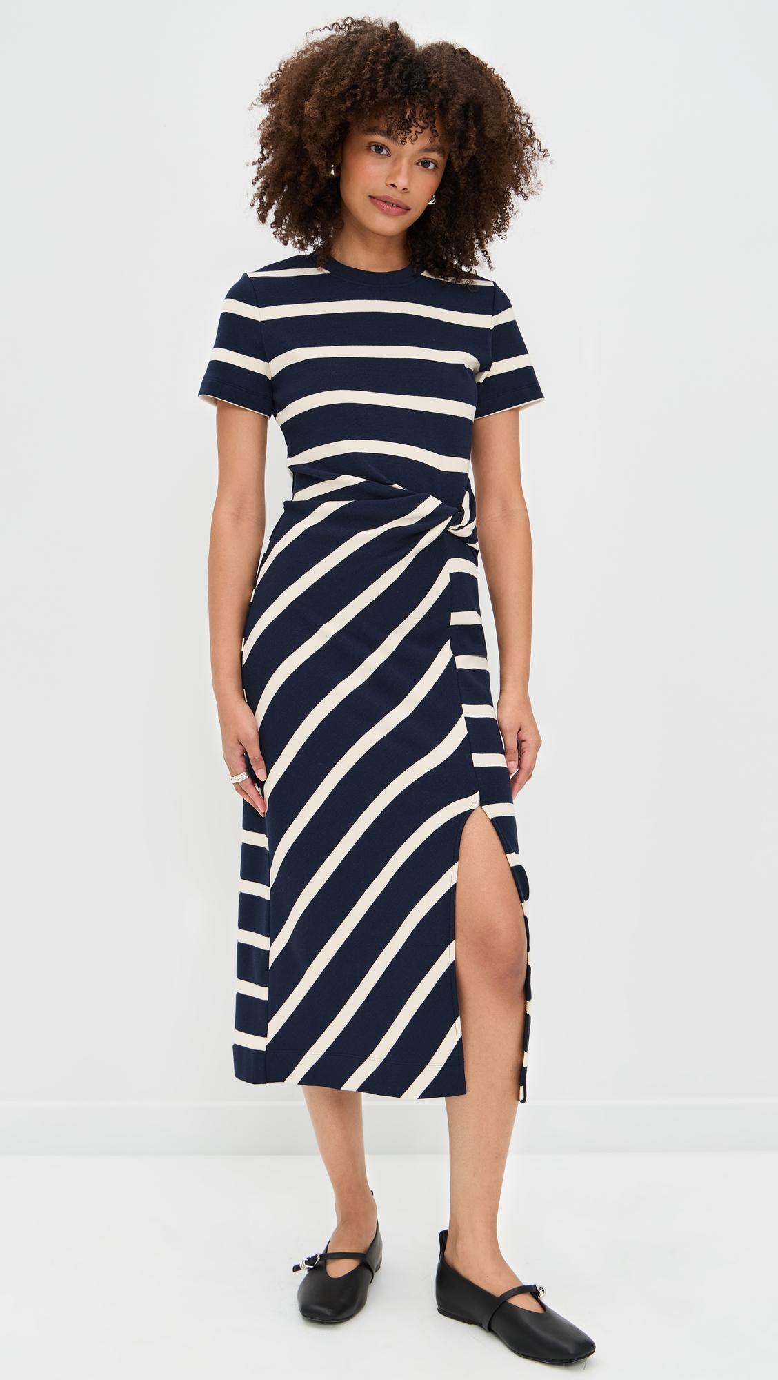 short sleeve striped cody dress