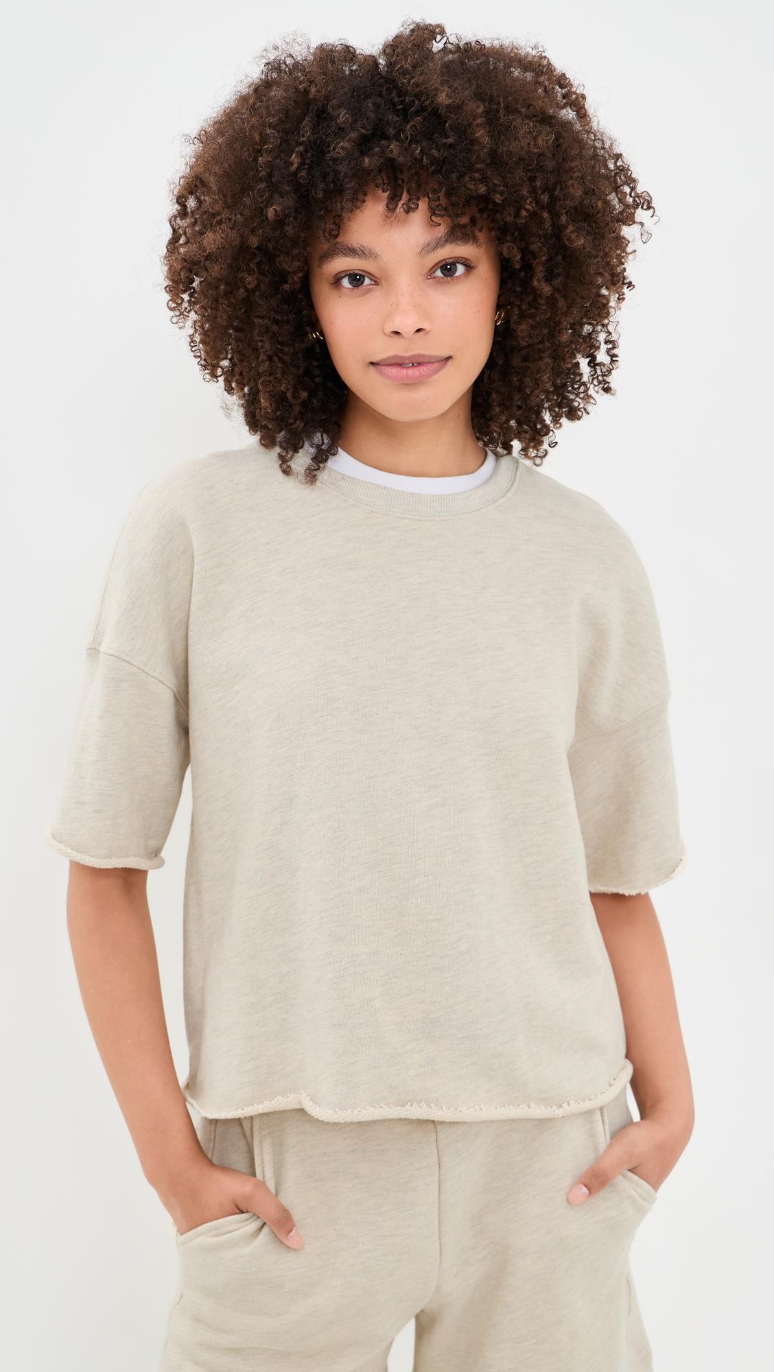 short sleeve sweatshirt tee