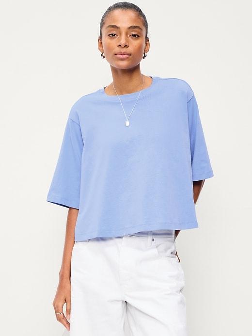 short-sleeve trapeze t-shirt