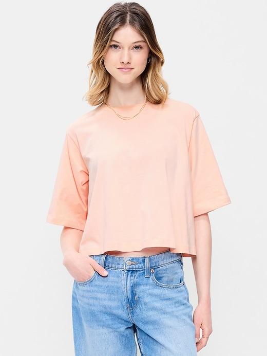 short-sleeve trapeze t-shirt