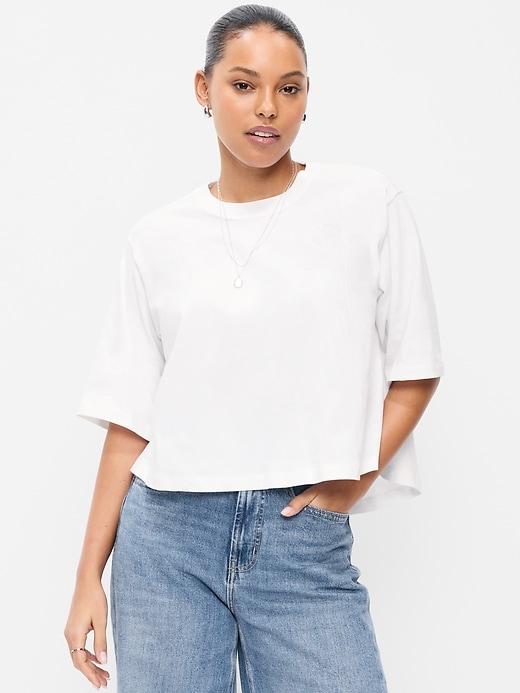 short-sleeve trapeze t-shirt