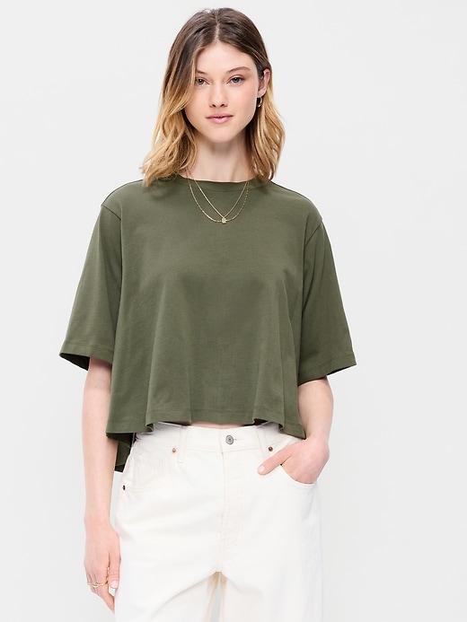 short-sleeve trapeze t-shirt