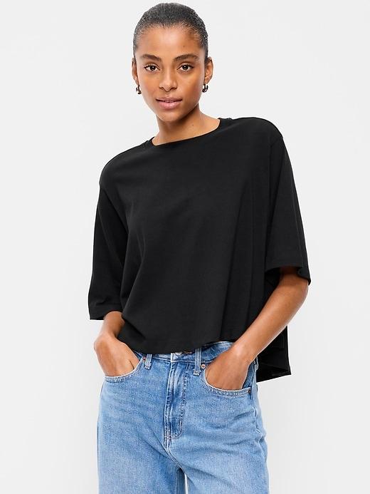 short-sleeve trapeze t-shirt