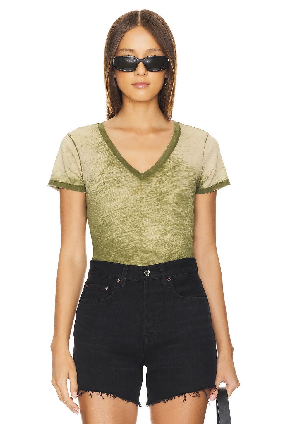 short sleeve v neck boy tee