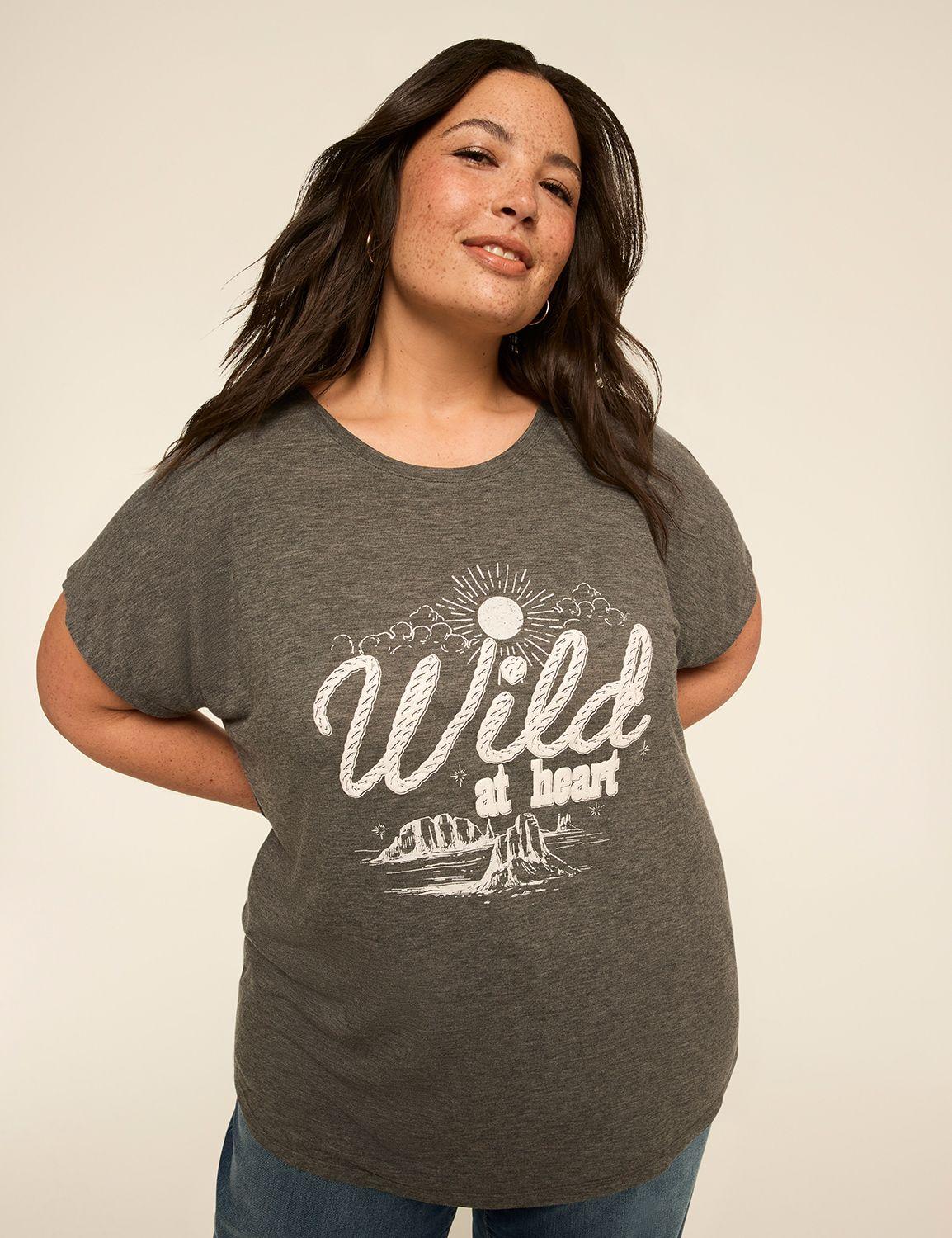 short-sleeve wild at heart graphic tee