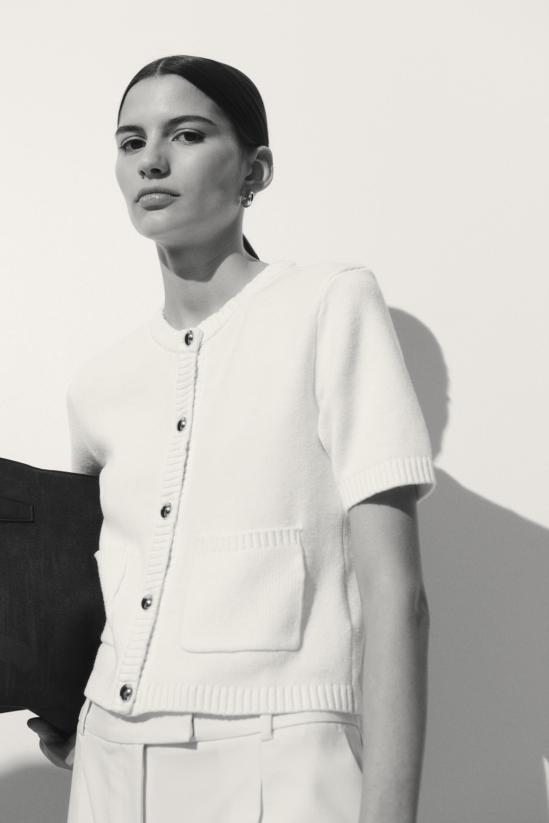 short-sleeved cardigan