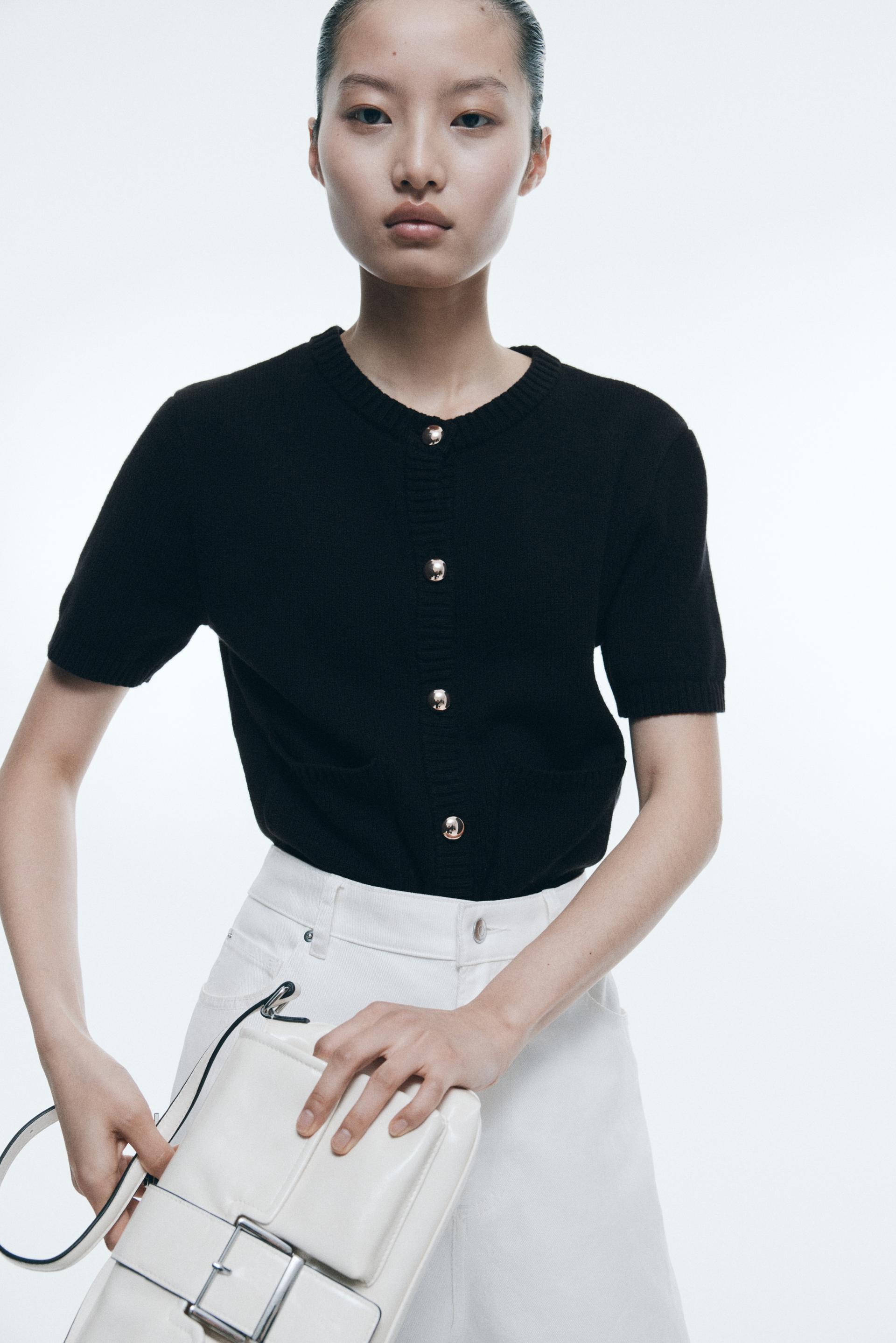 short-sleeved cardigan