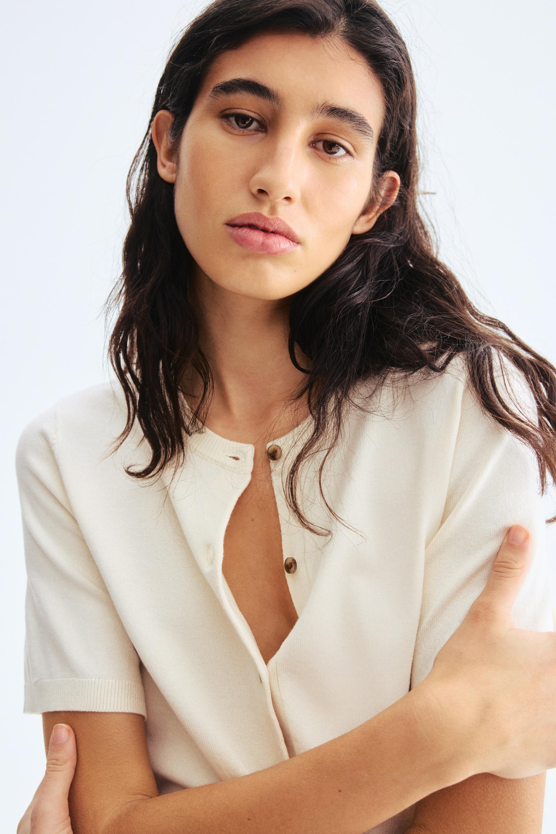 short-sleeved cardigan