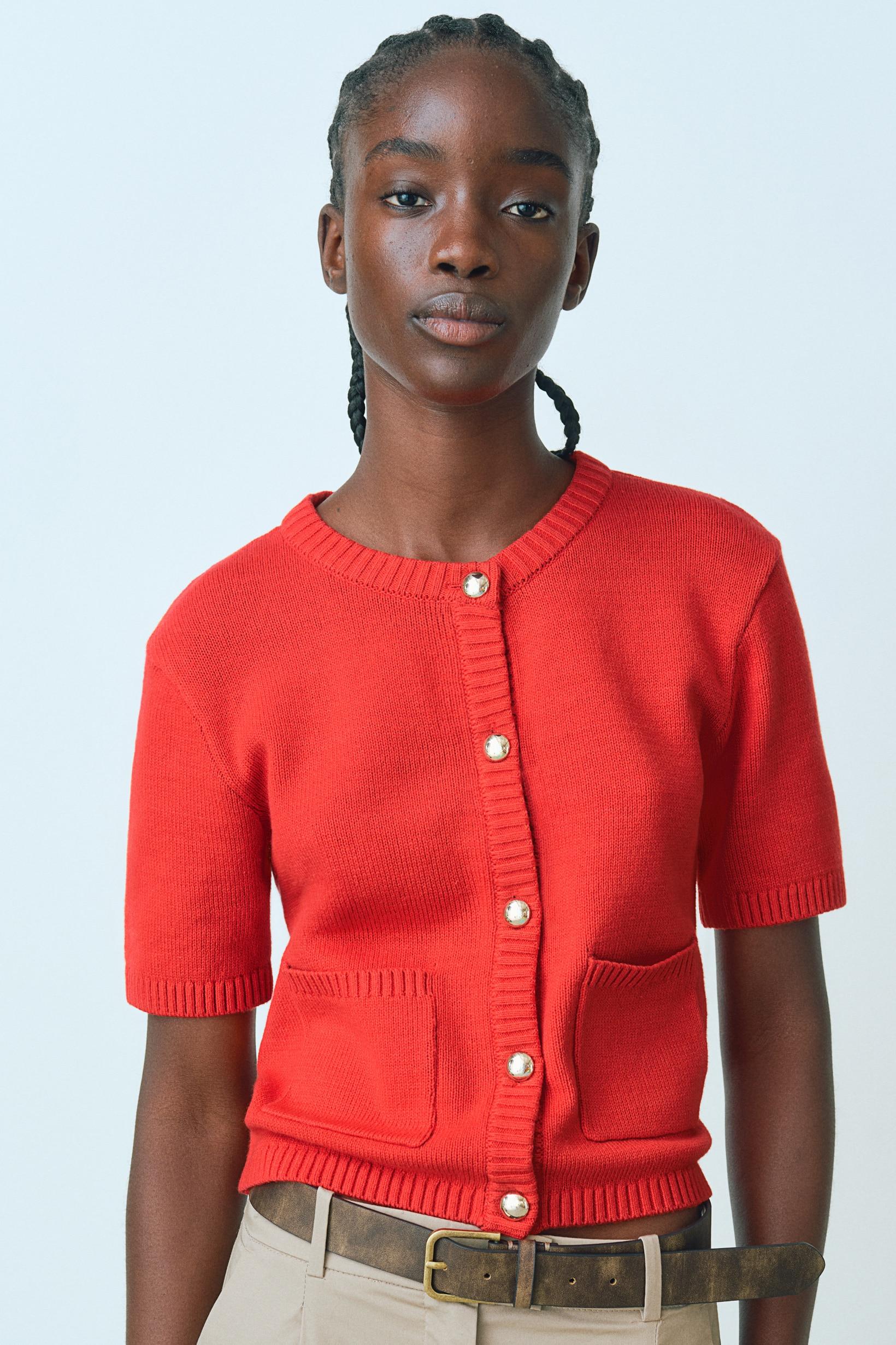 short-sleeved cardigan