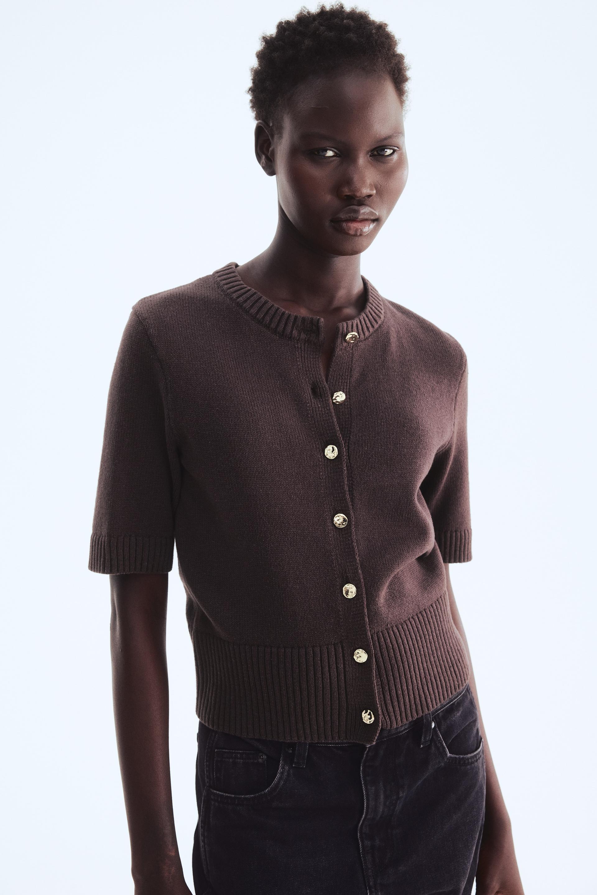 short-sleeved cardigan