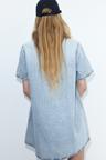 short-sleeved denim dress